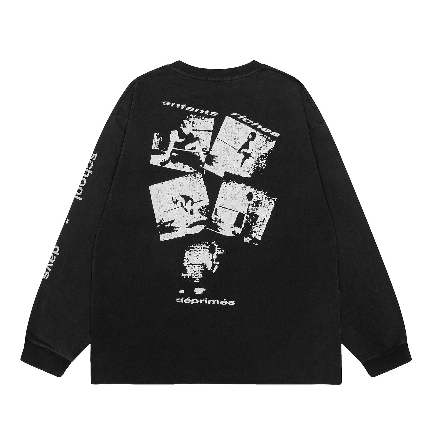 Enfants Riches Déprimés School-Days Long Sleeve T-Shirt - DesignerGu