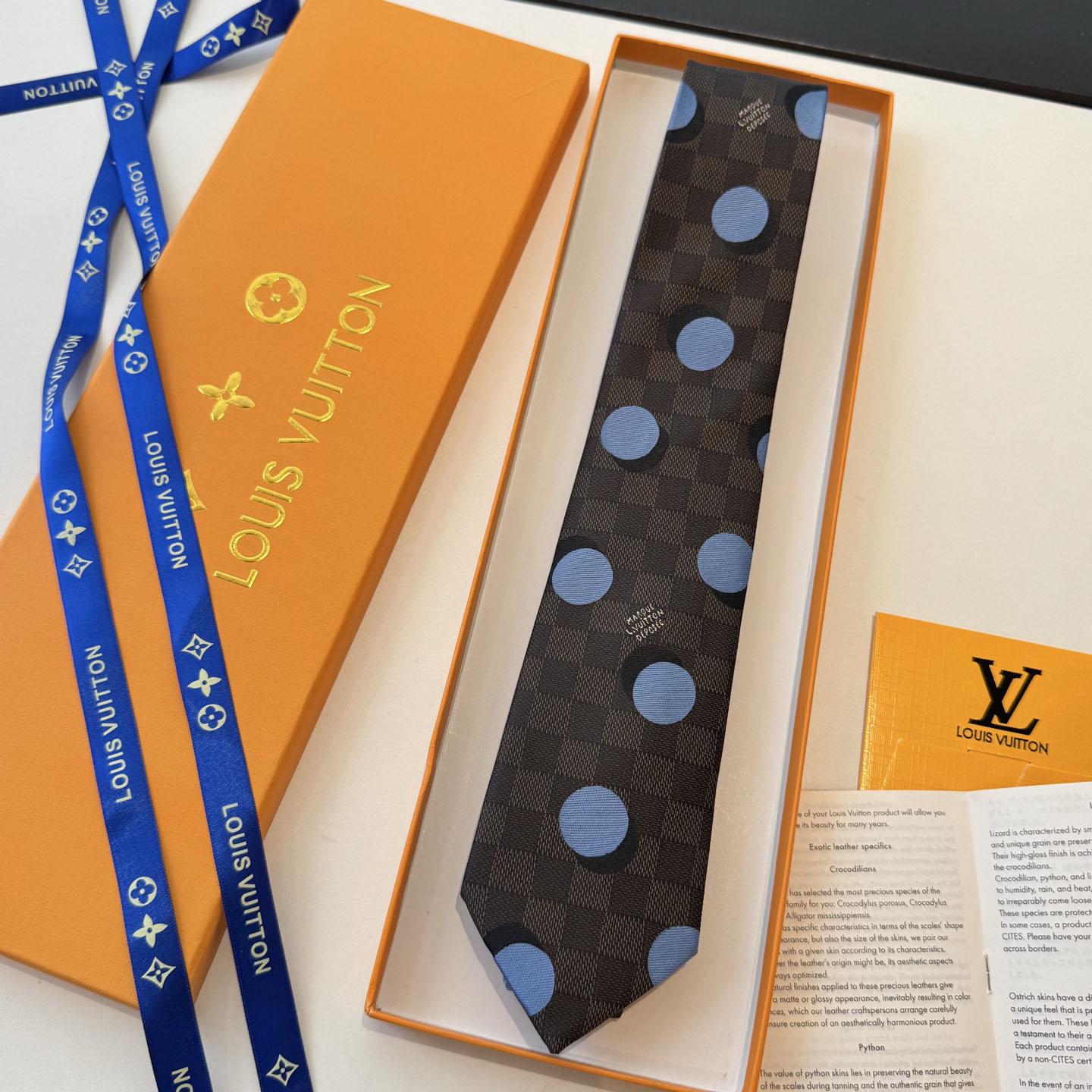 Louis Vuitton Damier Dots Tie M98584 - DesignerGu