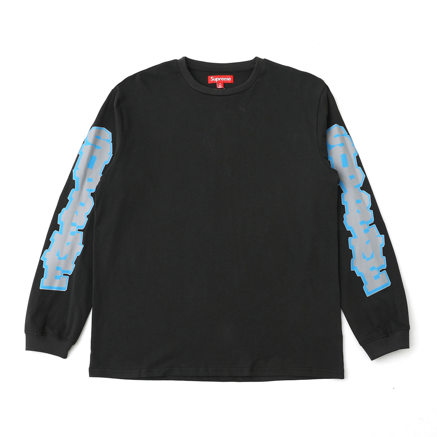 Supreme Cracked Sleeve Long-Sleeve Top 'Washed Black' - DesignerGu