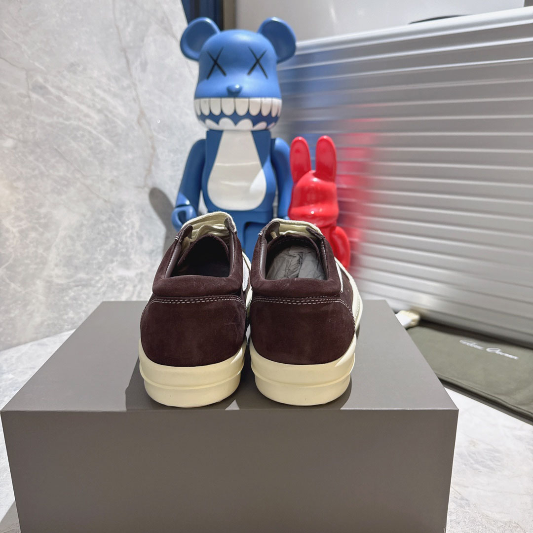 Rick Owens Panelled Lace Up Sneakers - DesignerGu
