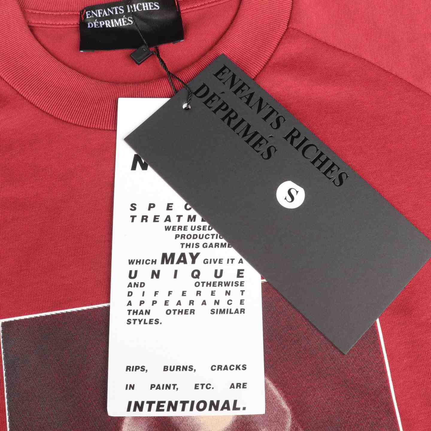 Enfants Riches Déprimés Whisper Raglan T-Shirt 'Faded Red' - DesignerGu