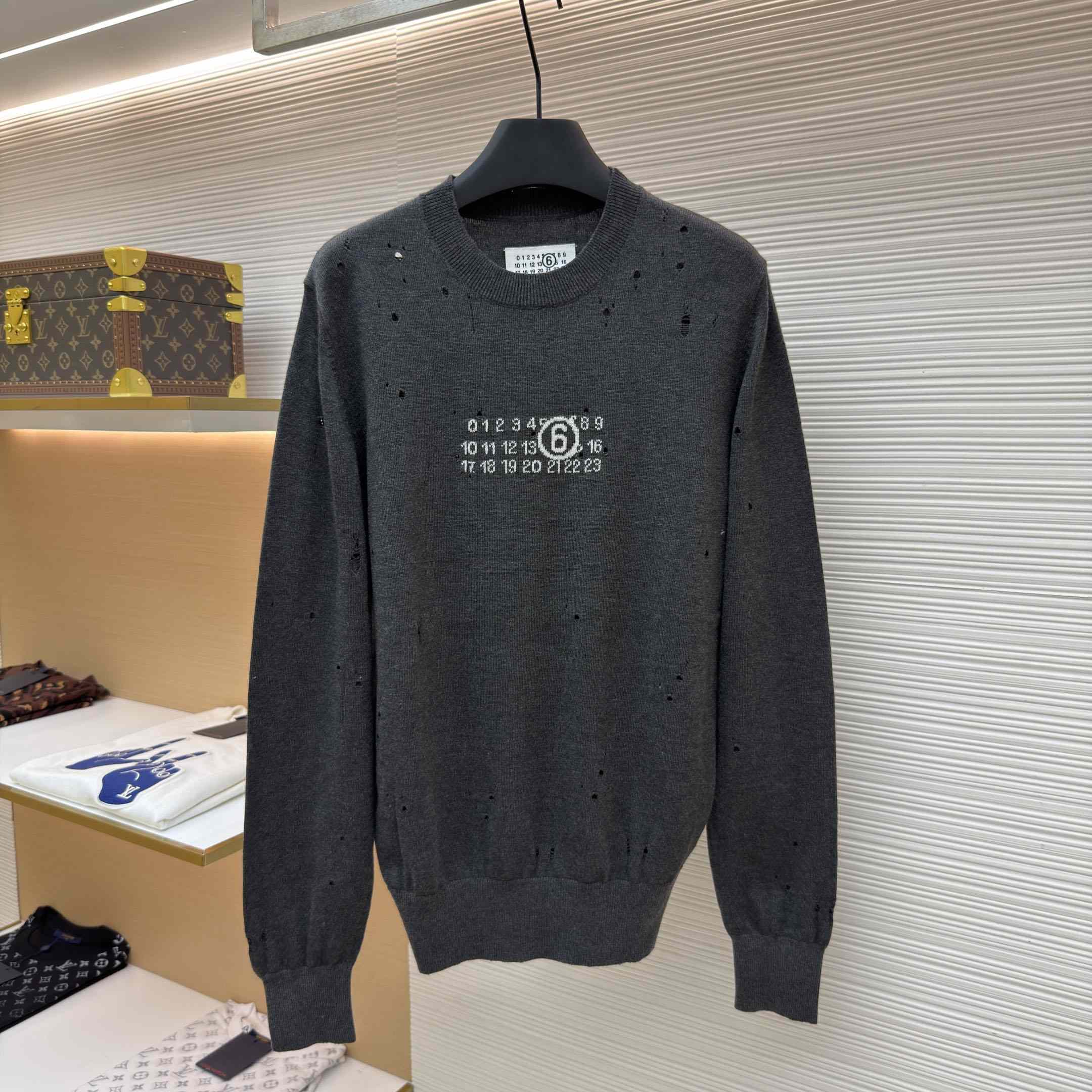 MM6 Maison Margiela Numbers-motif Sweater - DesignerGu