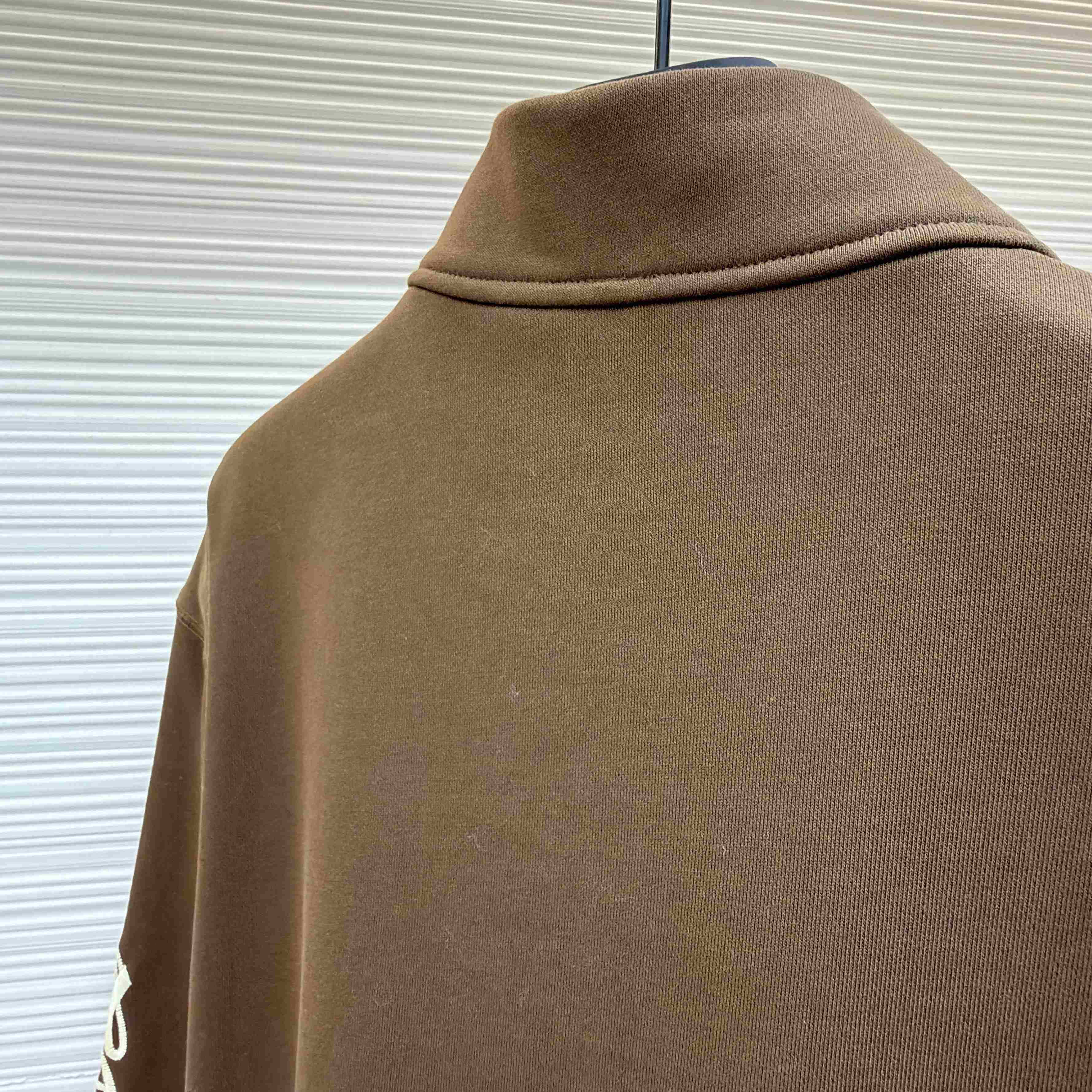 Chrome Hearts Embroidered Quarter-Zip Sweatshirt - DesignerGu