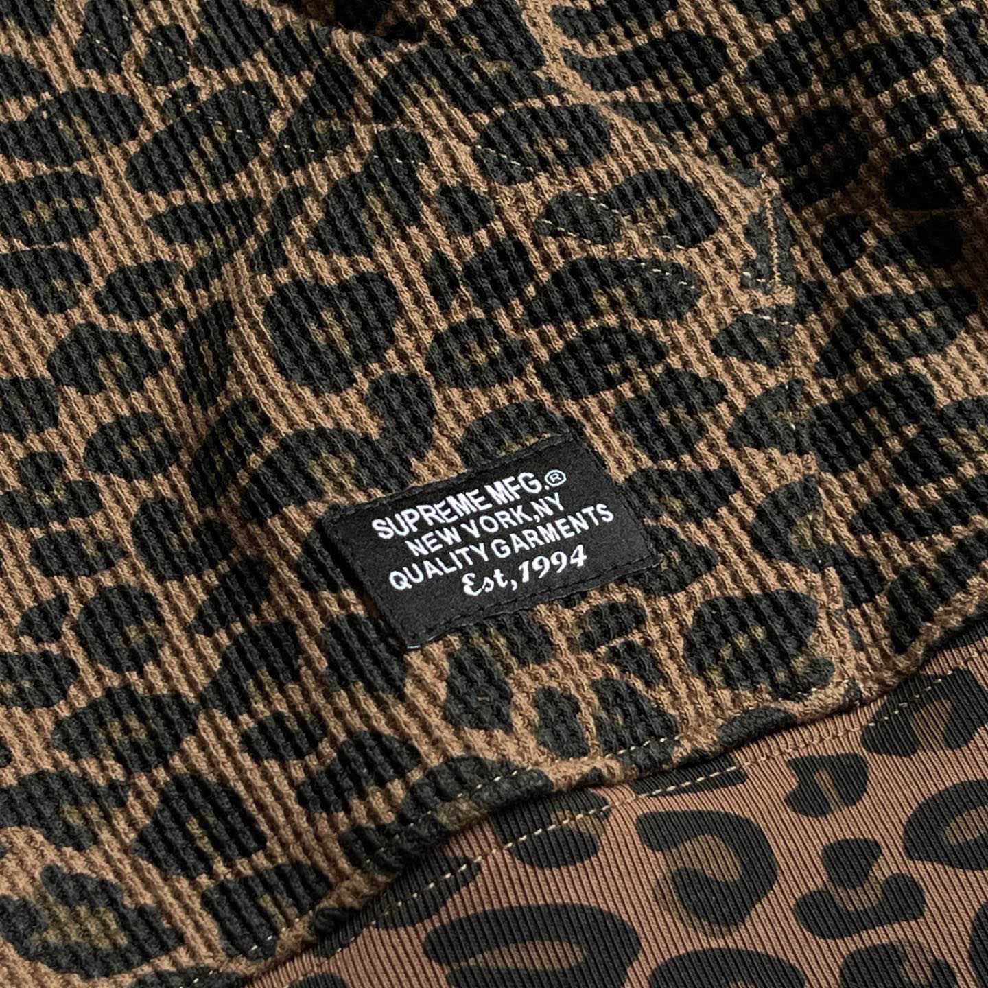 Supreme Hooded Zip Up Thermal 'Leopard' - DesignerGu