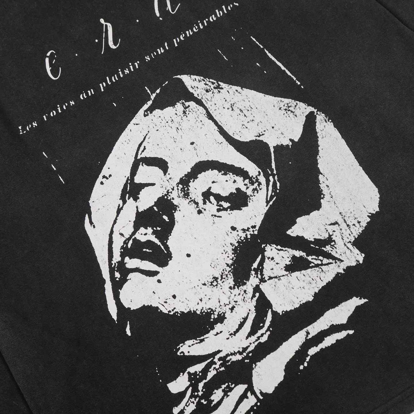 Enfants Riches Déprimés Nun/Gun Long-Sleeve T-Shirt 'Faded Ivory/Black' - DesignerGu