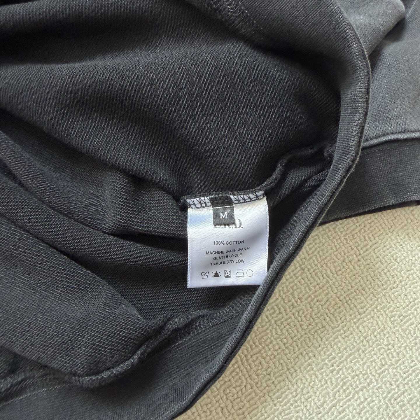 Enfants Riches Déprimés Russian Chorus Zip Hoodie 'Faded Black' - DesignerGu