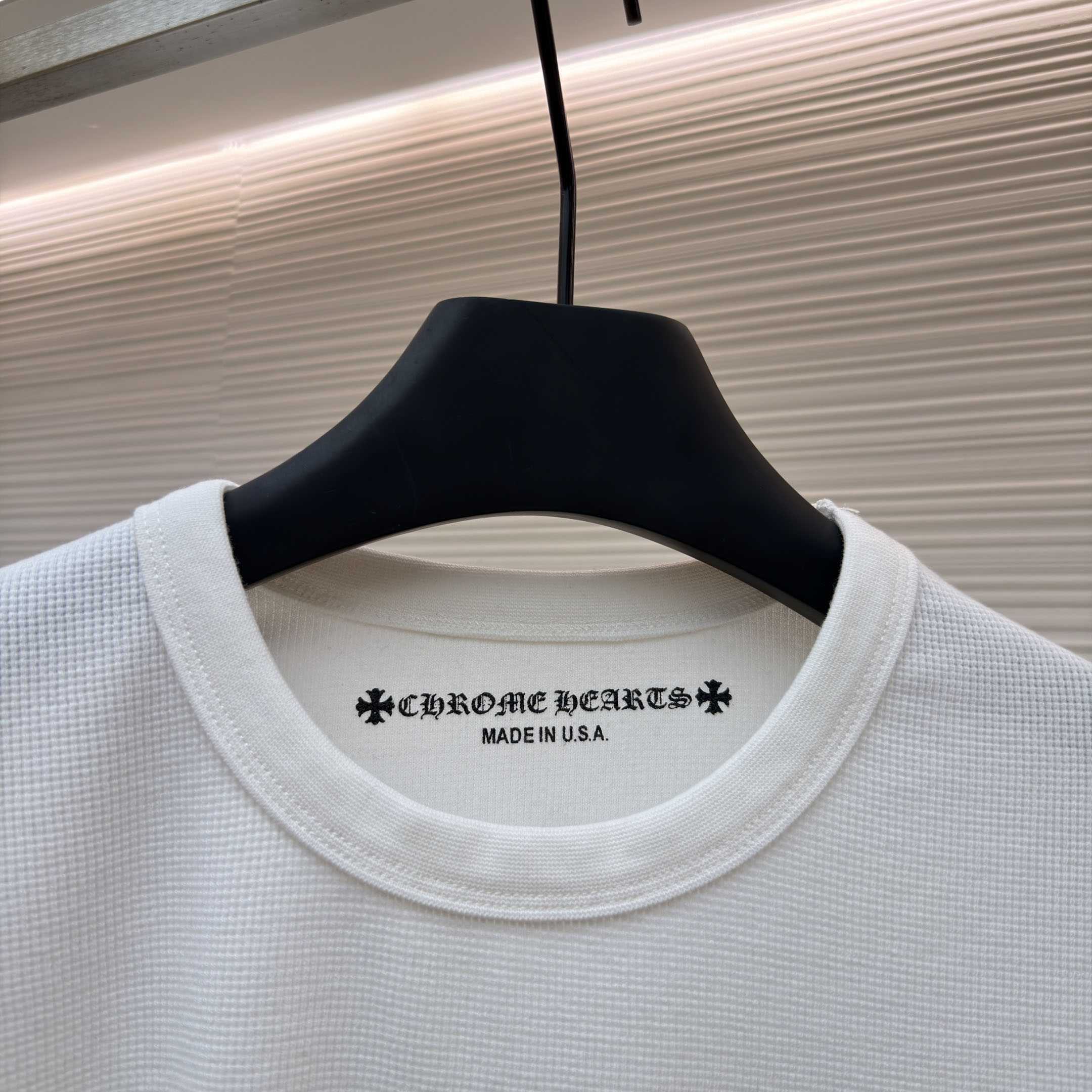 Chrome Hearts Matty Boy Sinister Waffle Thermal Long Sleeve Tee - DesignerGu