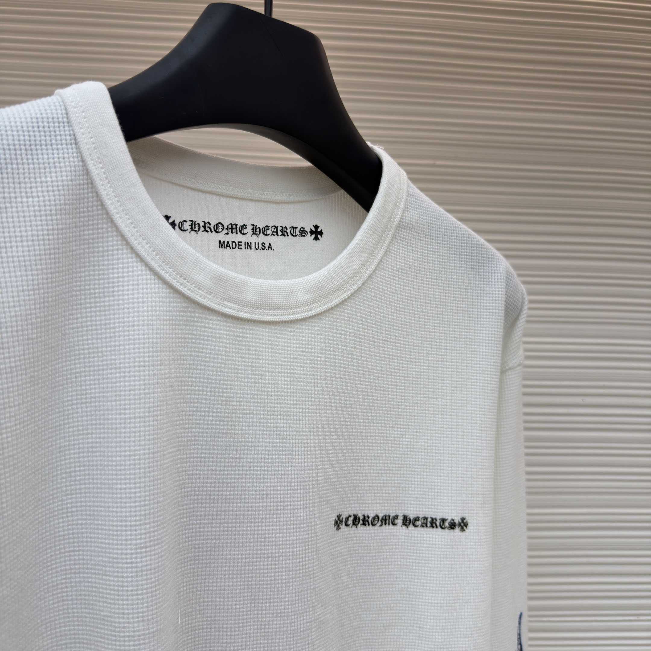 Chrome Hearts Matty Boy Sinister Waffle Thermal Long Sleeve Tee - DesignerGu