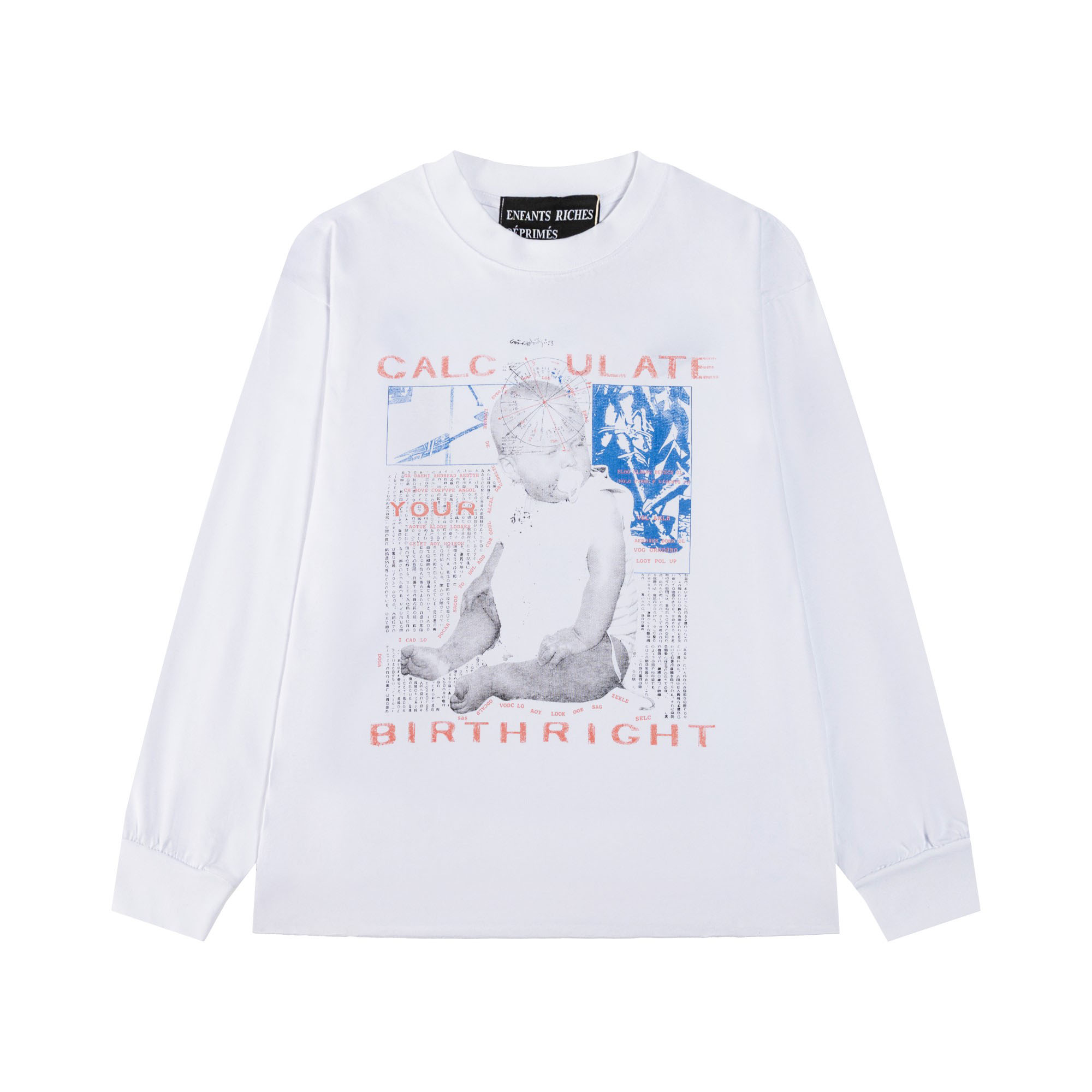 Enfants Riches Déprimés Calculate Your Birthright Long-Sleeve T-Shirt - DesignerGu