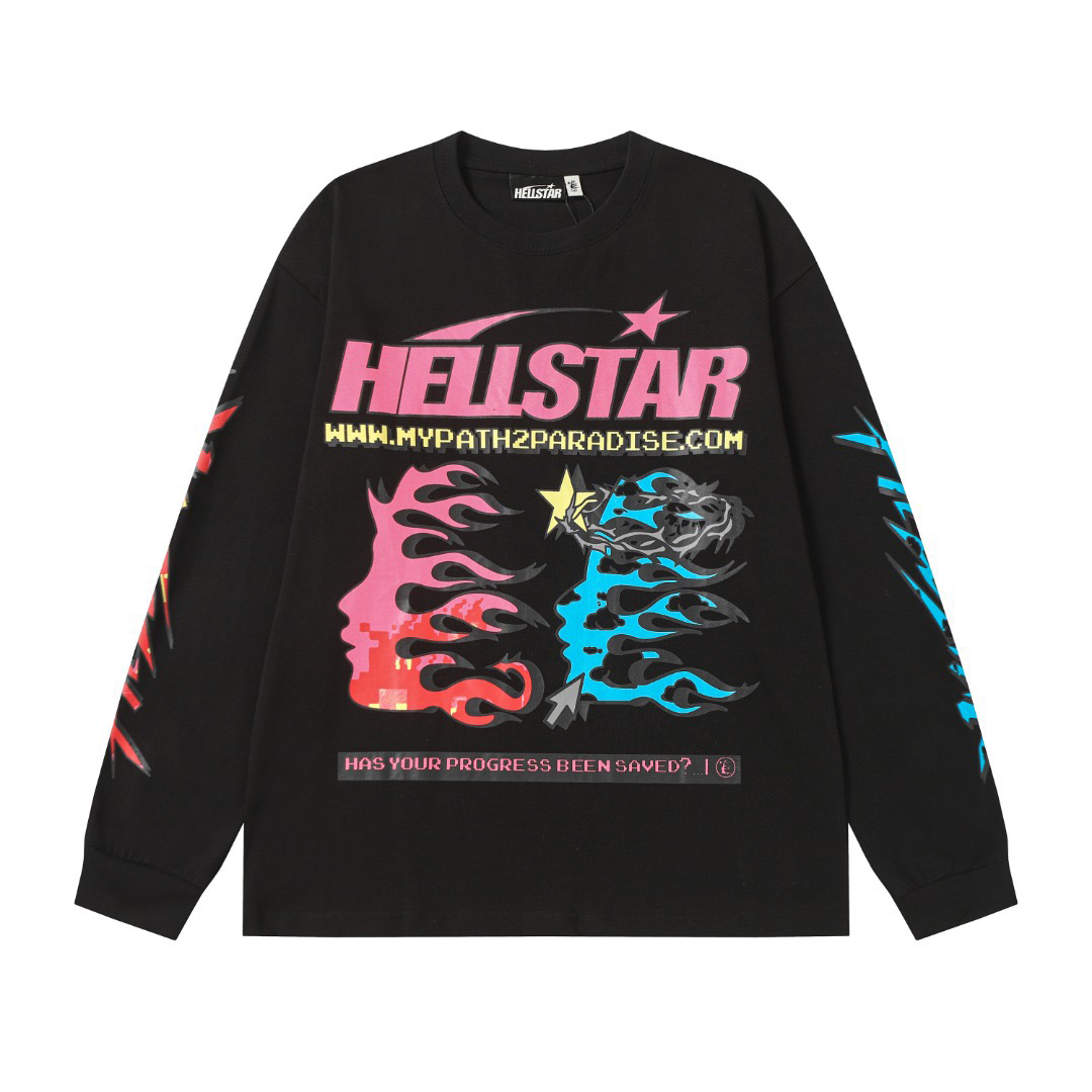Hellstar Pixel  Long Sleeve Tee - DesignerGu