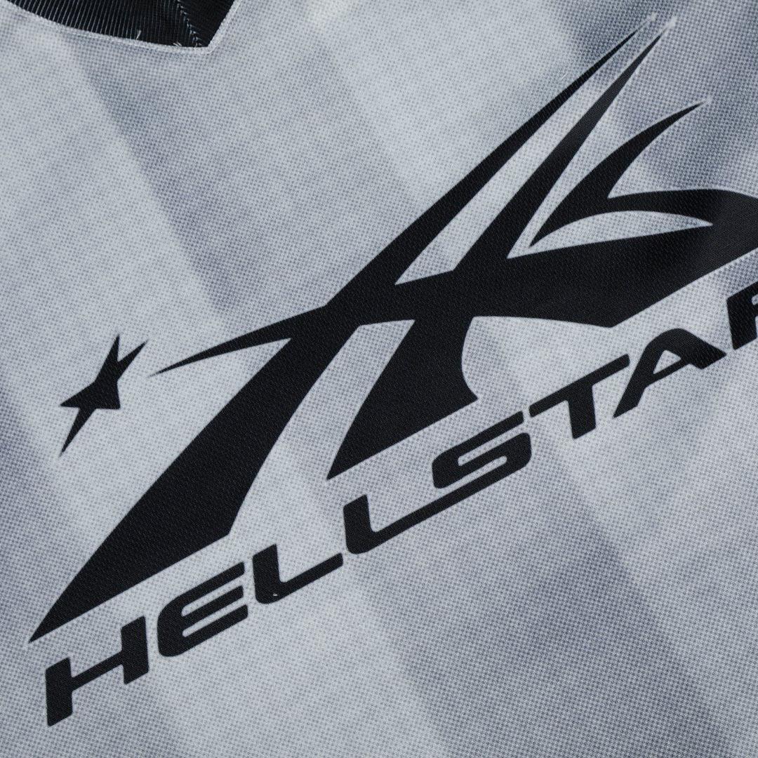 Hellstar 'Grey Stripes' Mesh Jersey - DesignerGu