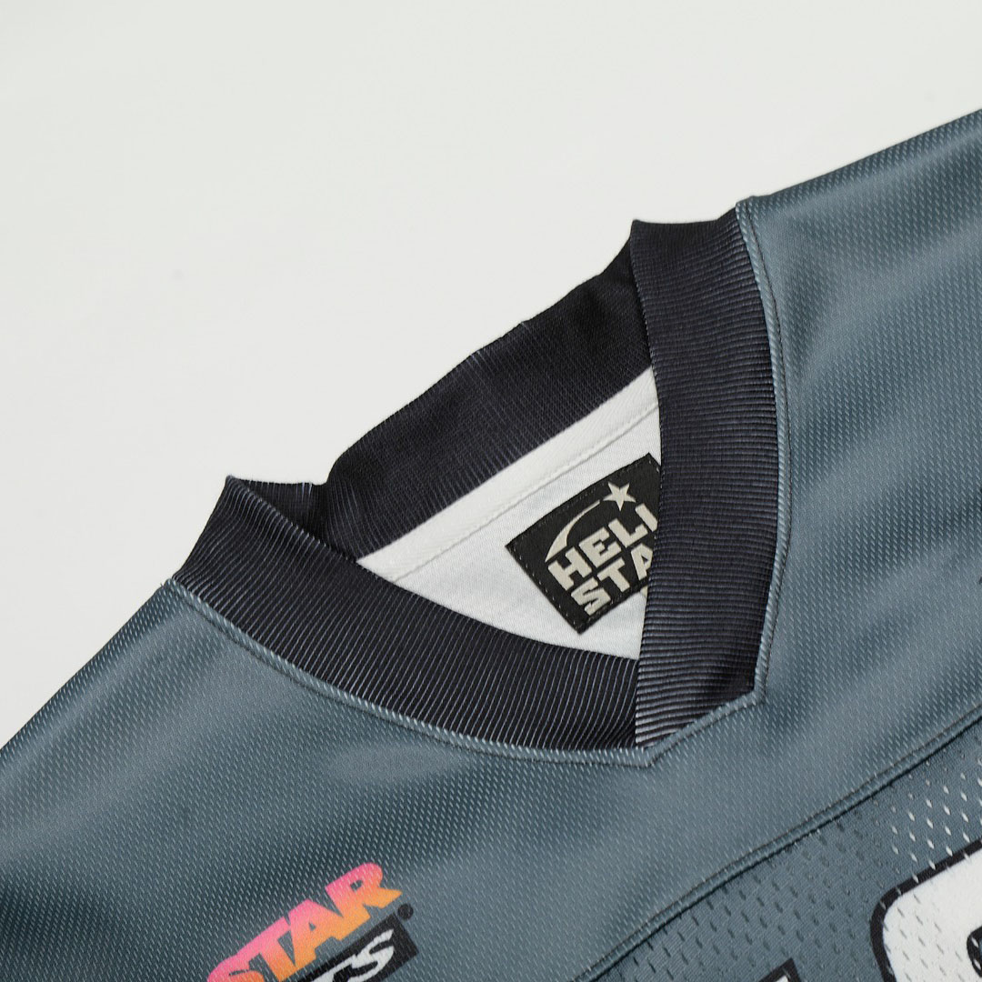 Hellstar Sports Flame Jersey Longsleeve Grey - DesignerGu