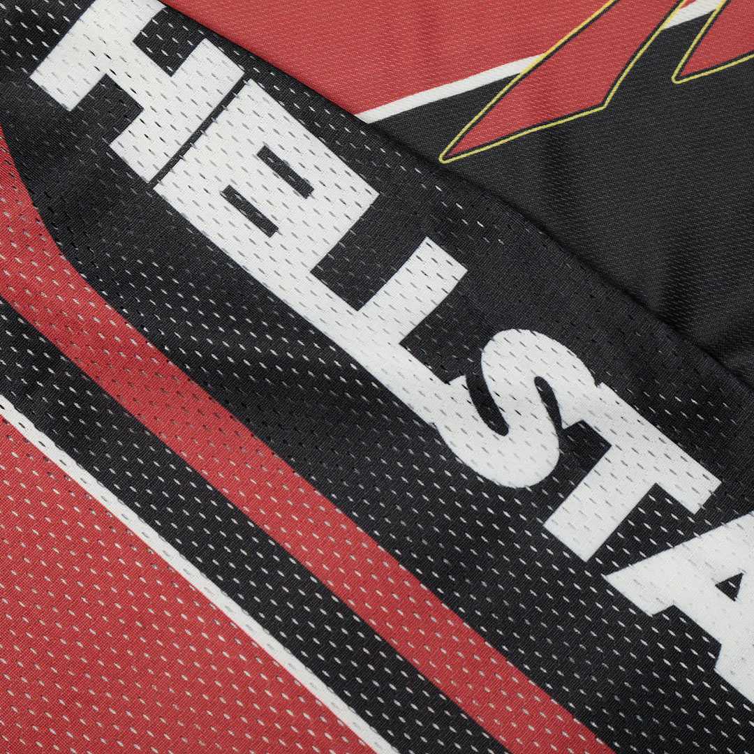 Hellstar Flame Skull Jersey Longsleeve Red - DesignerGu