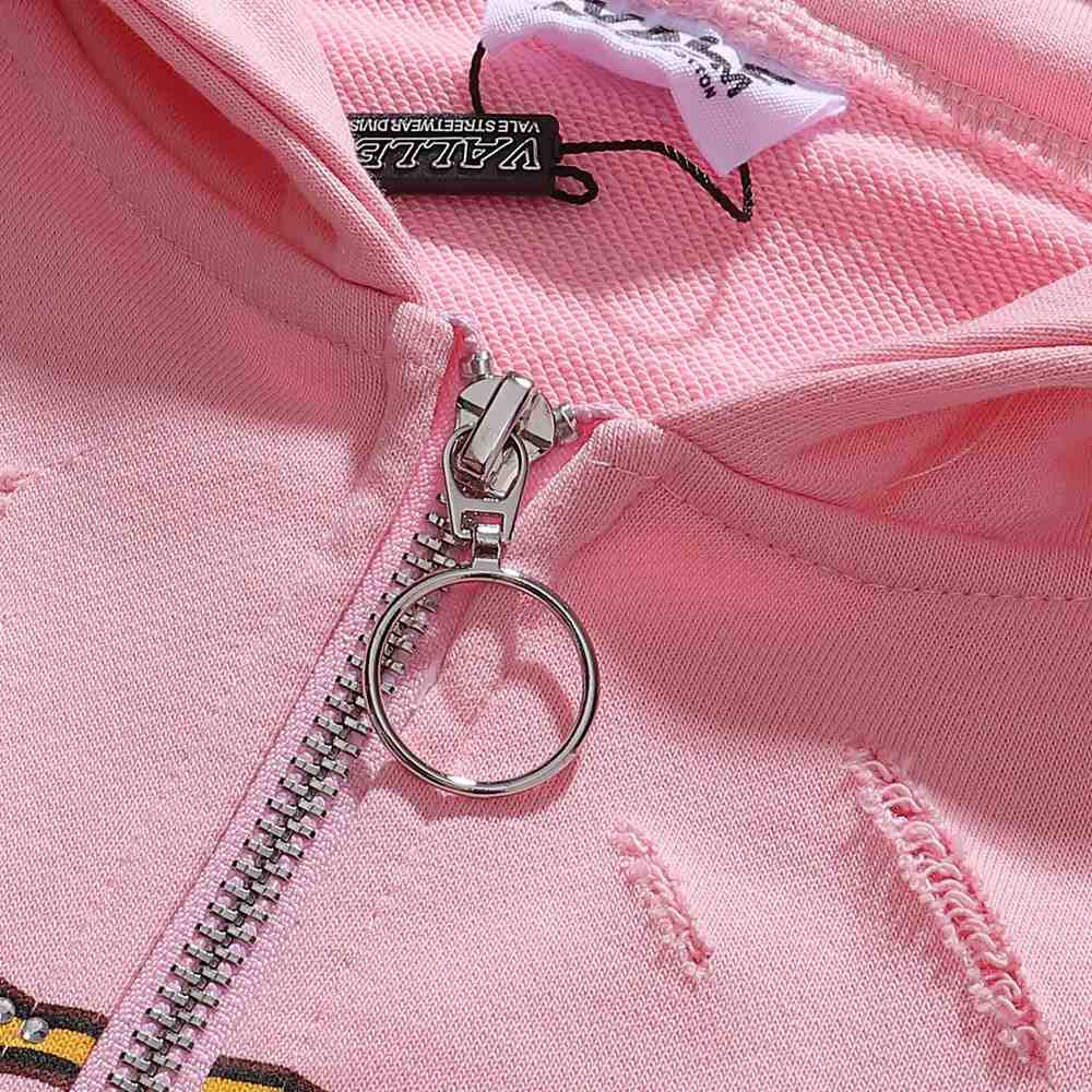 Vale Forever Dreams Zip Up Hoodie 'Pink' - DesignerGu
