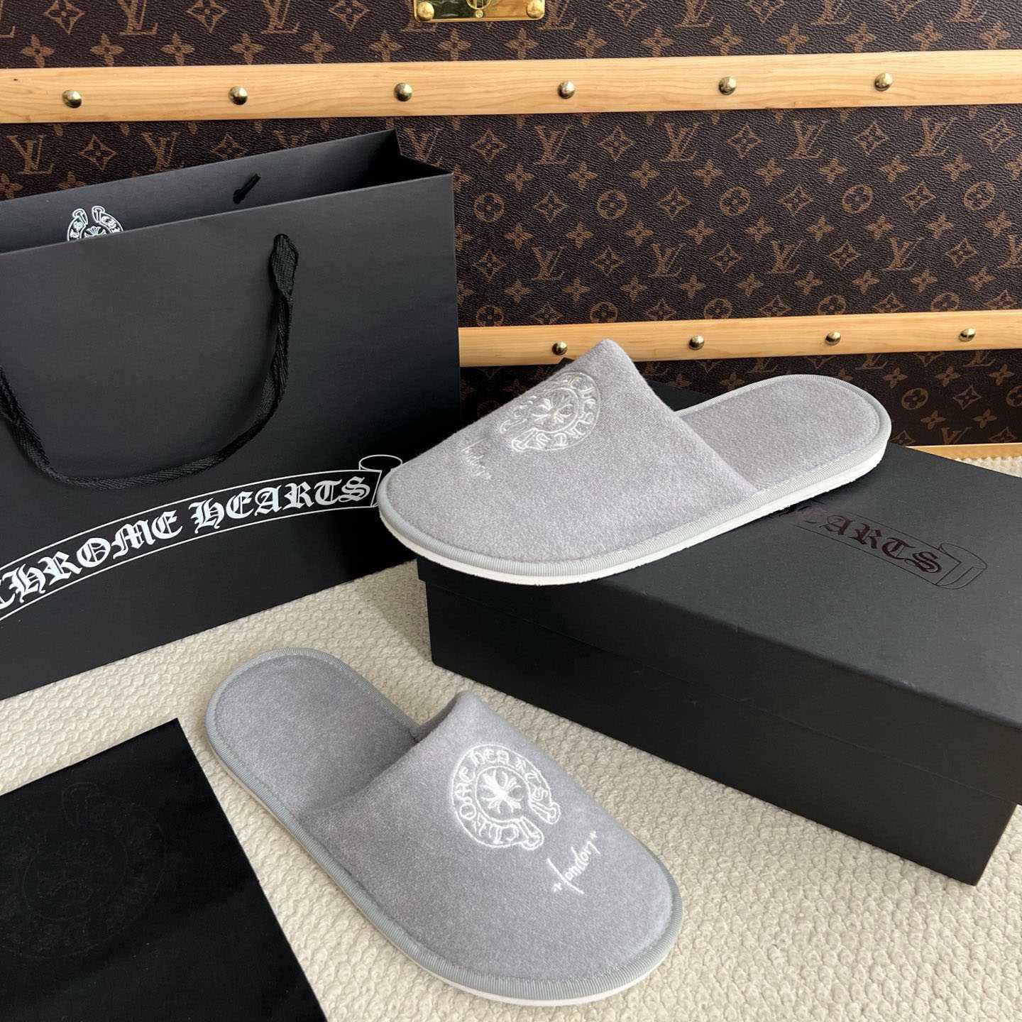 Chrome Hearts Malibu Hotel Slippers  - DesignerGu
