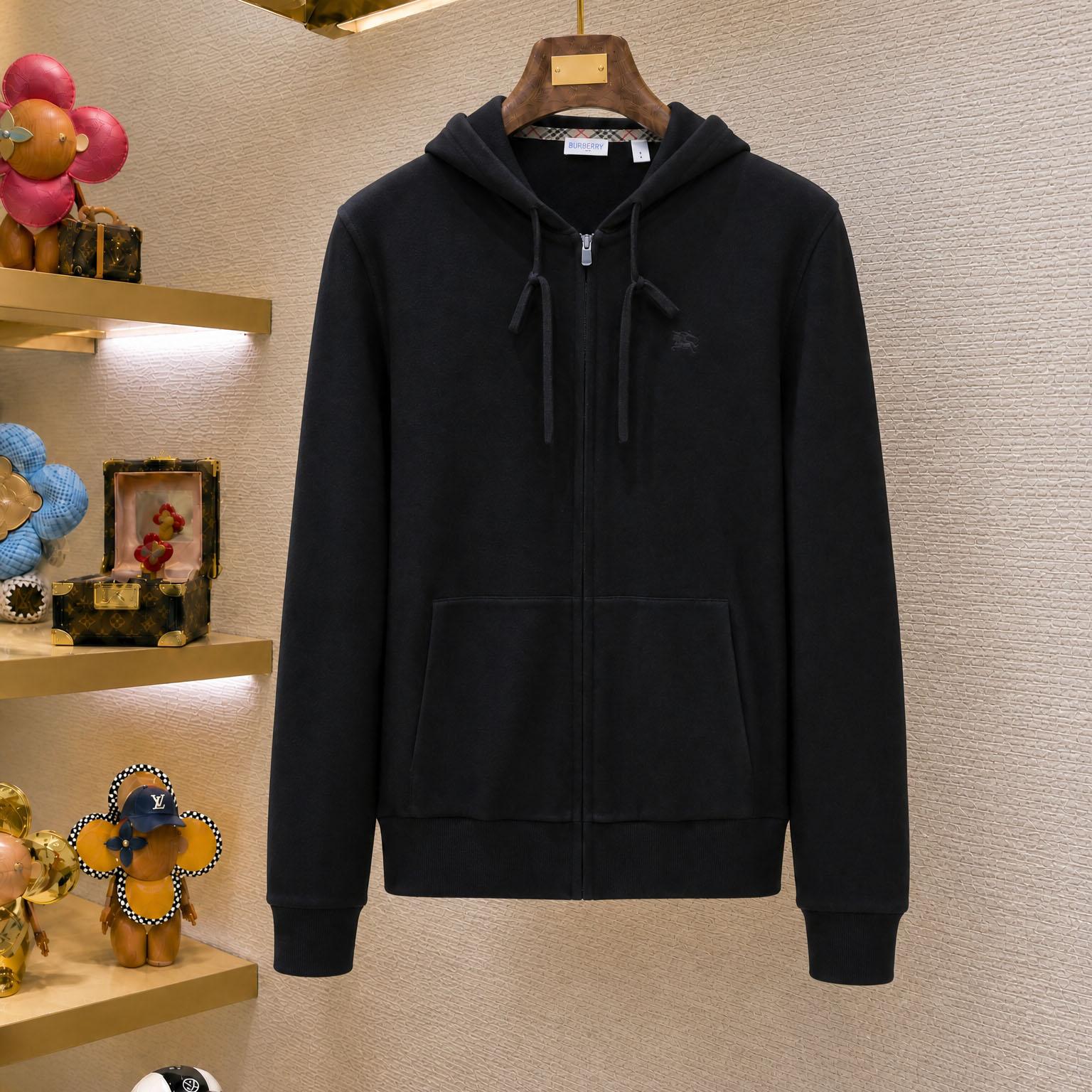 Burberry Cashmere Blend Zip Hoodie - DesignerGu