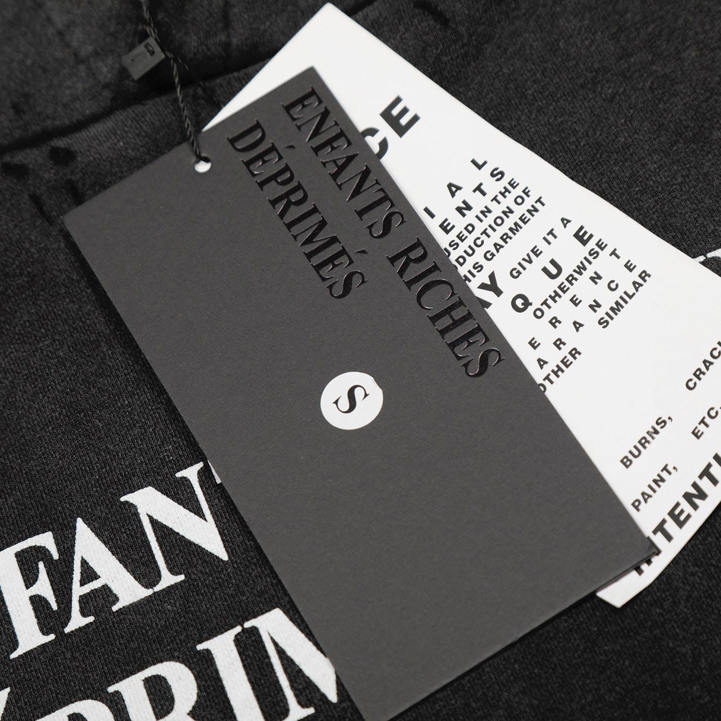 Enfants Riches Déprimés Damaged Classic Logo Hoodie - DesignerGu