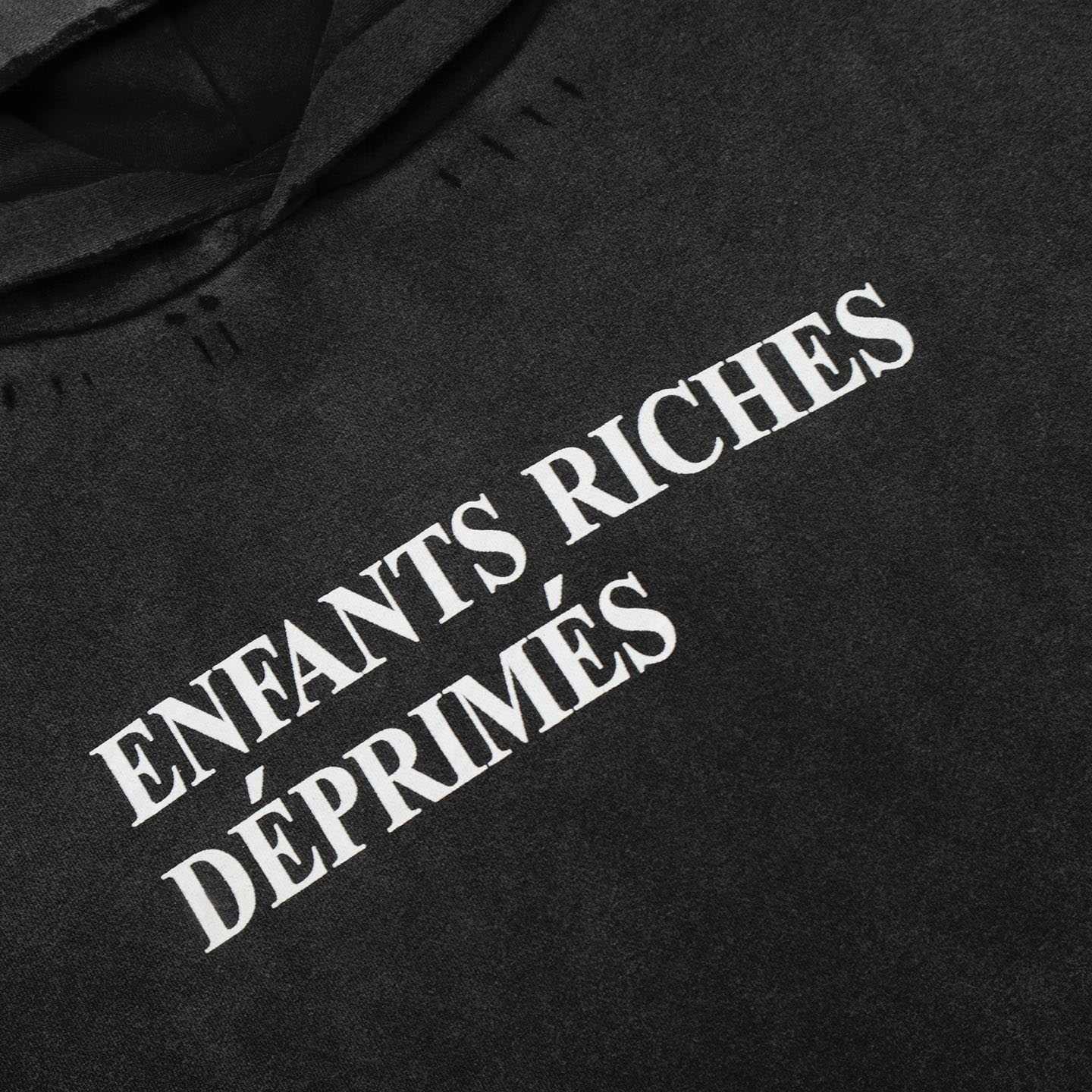 Enfants Riches Déprimés Damaged Classic Logo Hoodie - DesignerGu