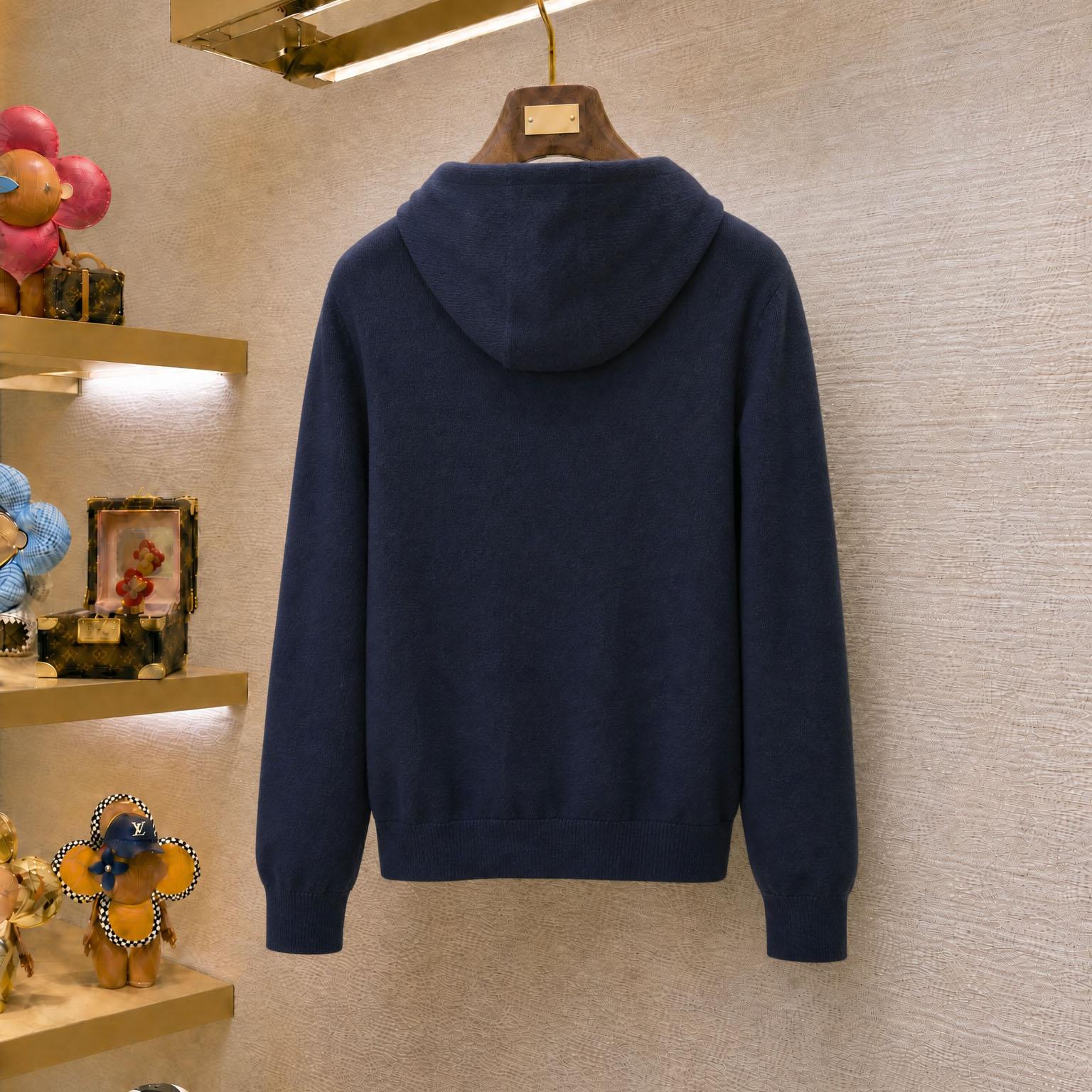 Burberry Cashmere Blend Zip Hoodie - DesignerGu