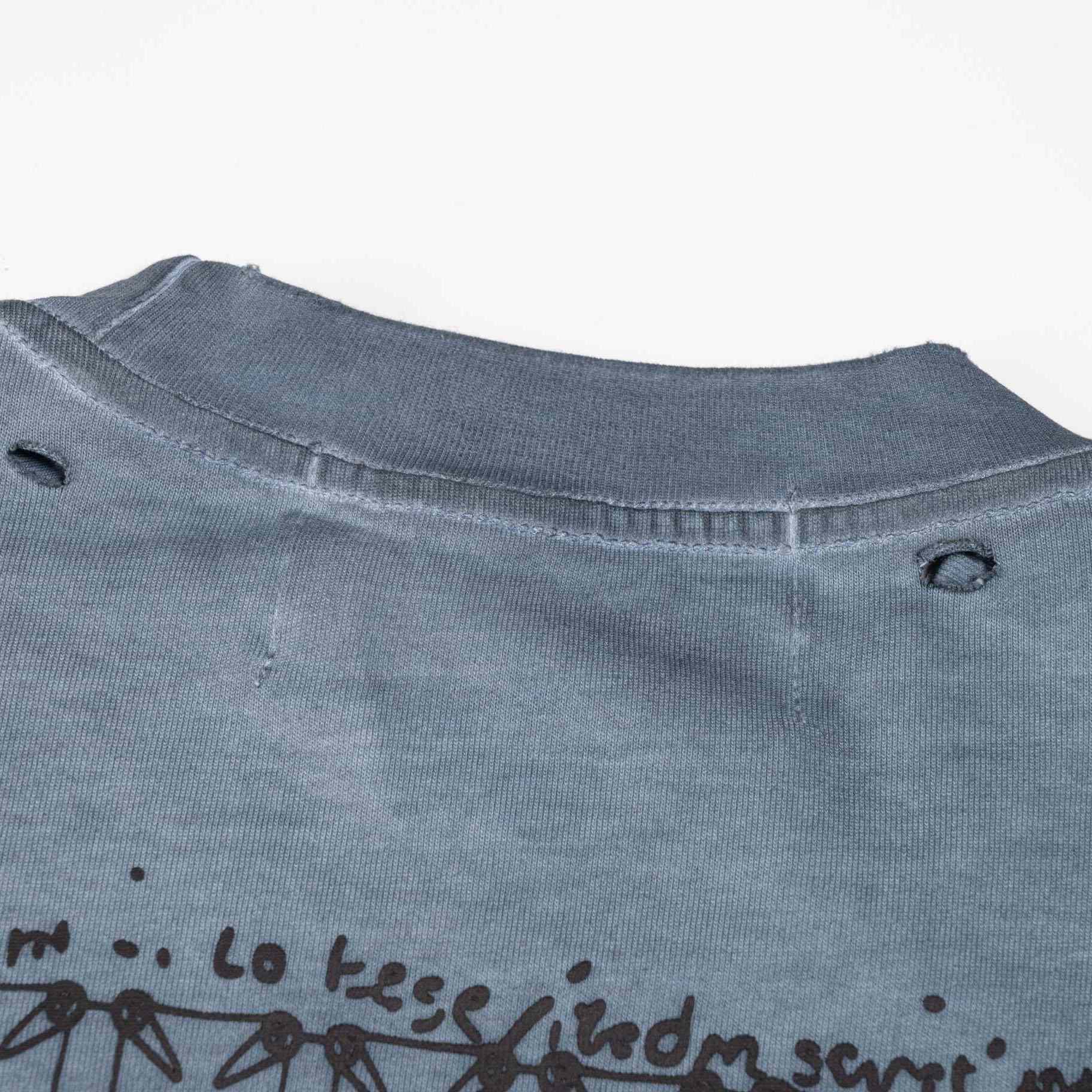 Enfants Riches Déprimés Boy In Chains Long-Sleeve T-Shirt 'Faded Blue' - DesignerGu