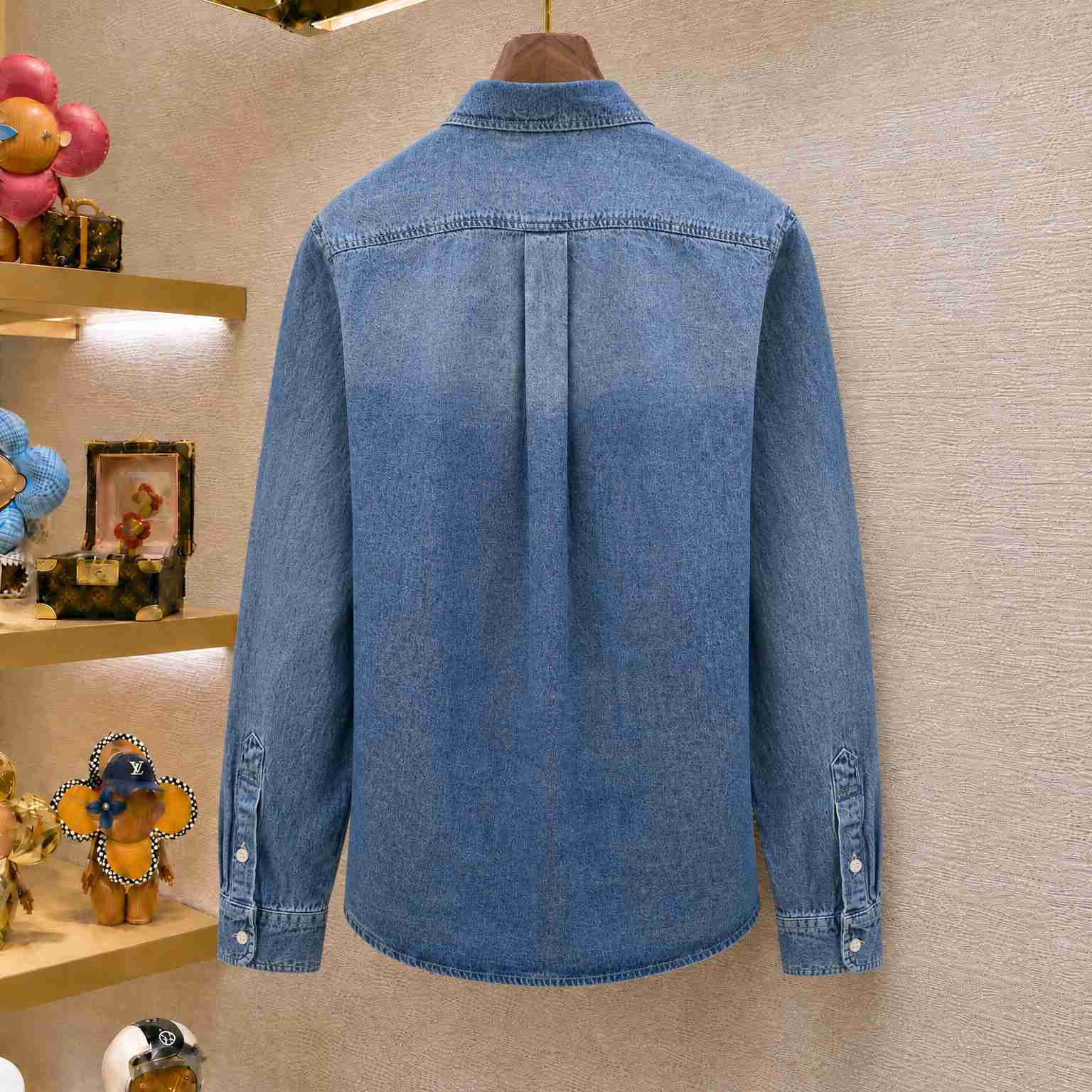 Celine Shirt In Cotton Denim  - DesignerGu