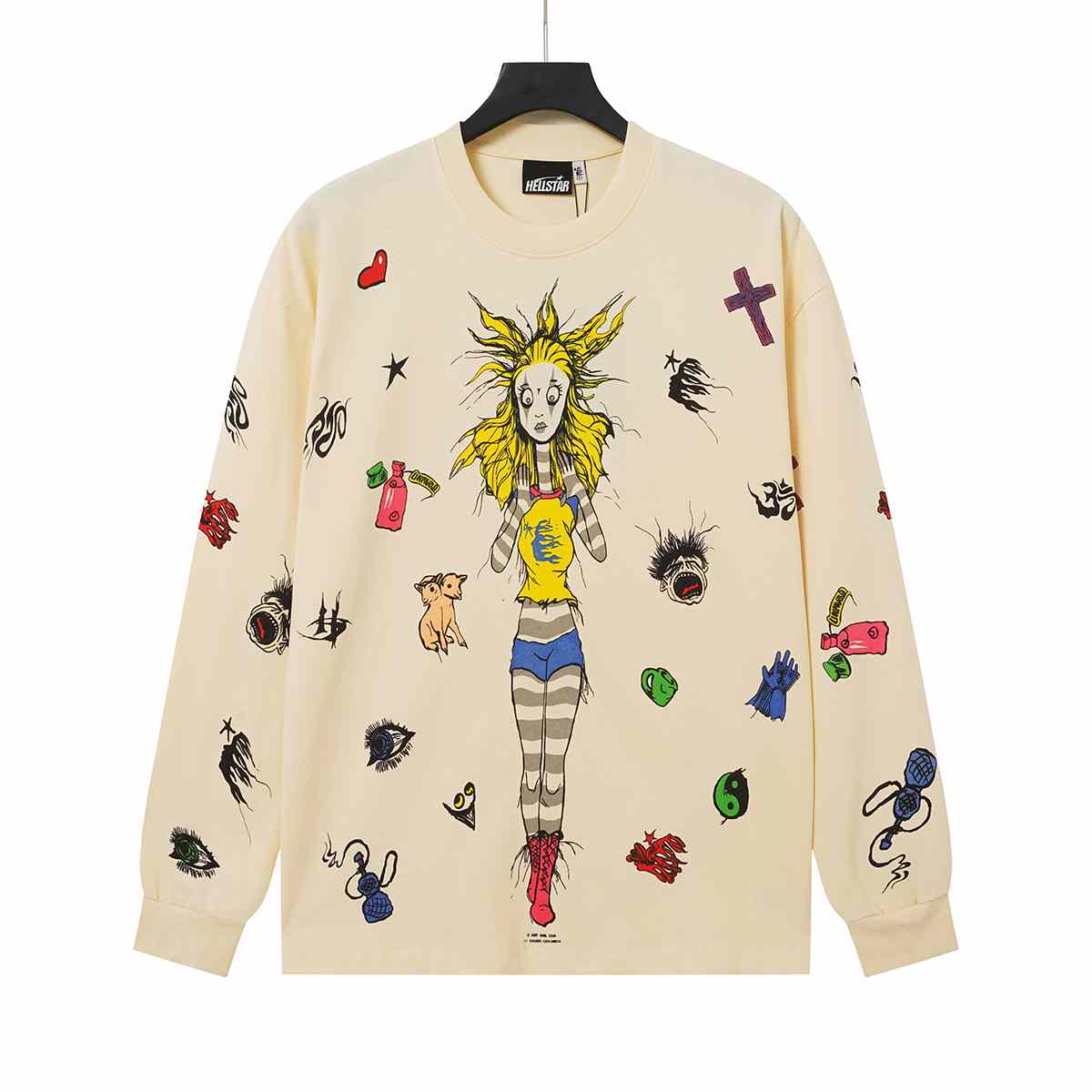 Hellstar Down The Paradise Path Long Sleeve Tee - DesignerGu