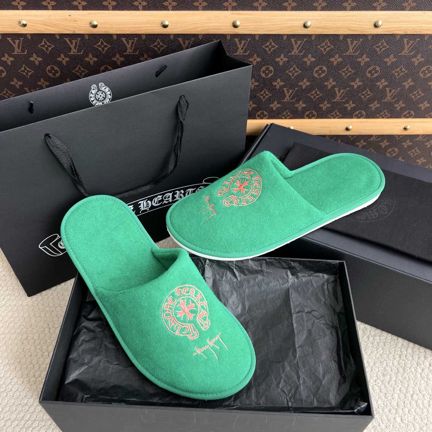 Chrome Hearts Malibu Hotel Slippers  - DesignerGu