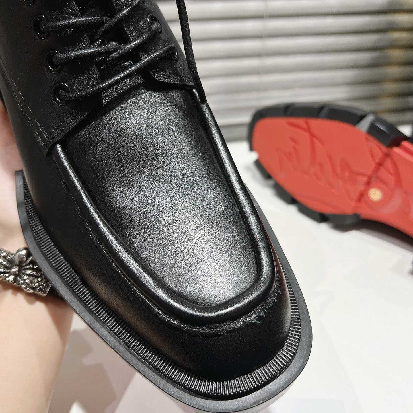 Christian Louboutin Black Trapman TCT 2 Boots - DesignerGu