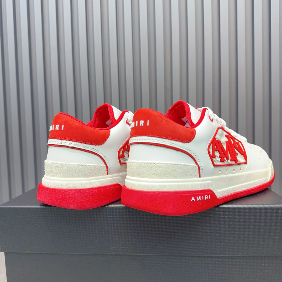 Amiri Classic Low 'White Red' - DesignerGu