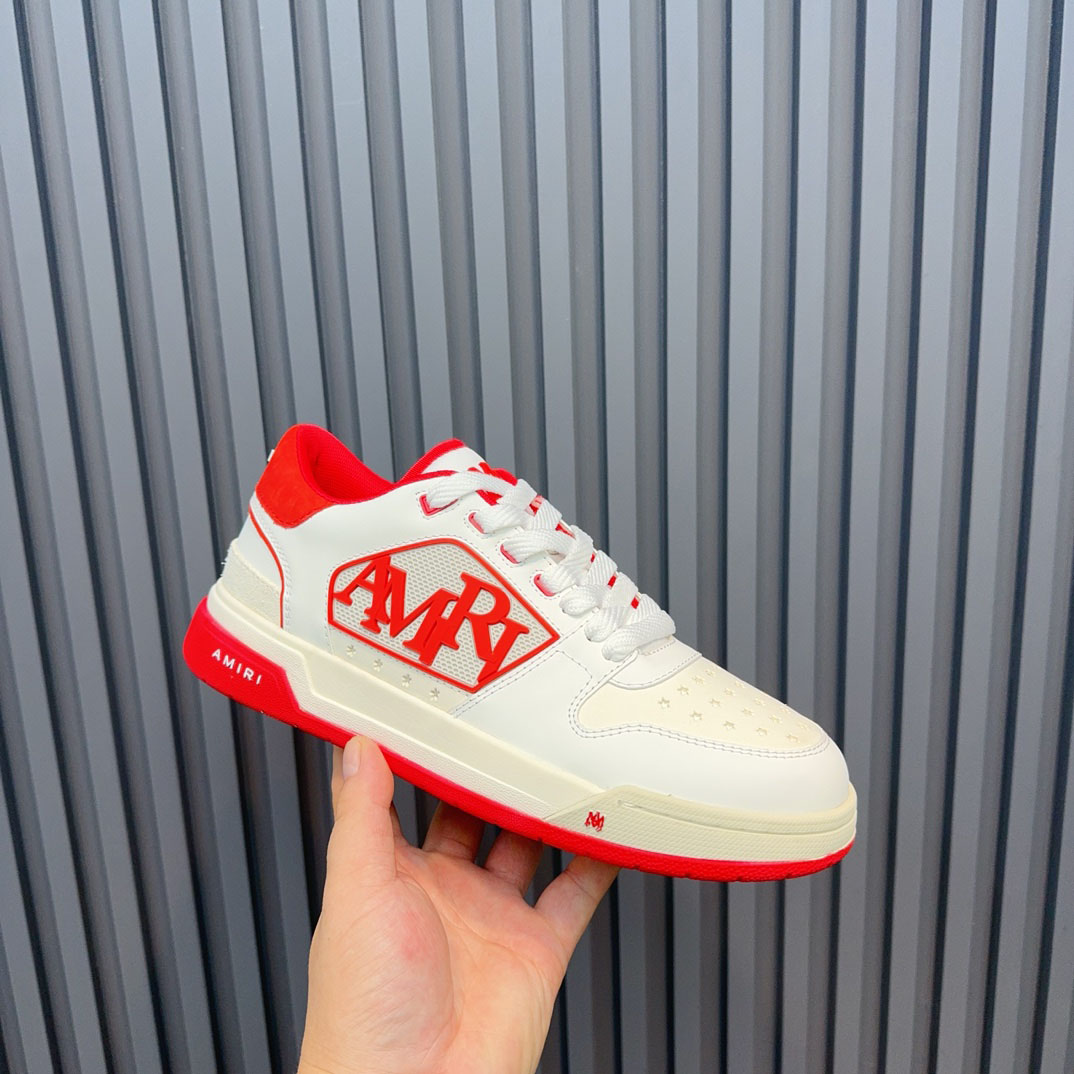 Amiri Classic Low 'White Red' - DesignerGu