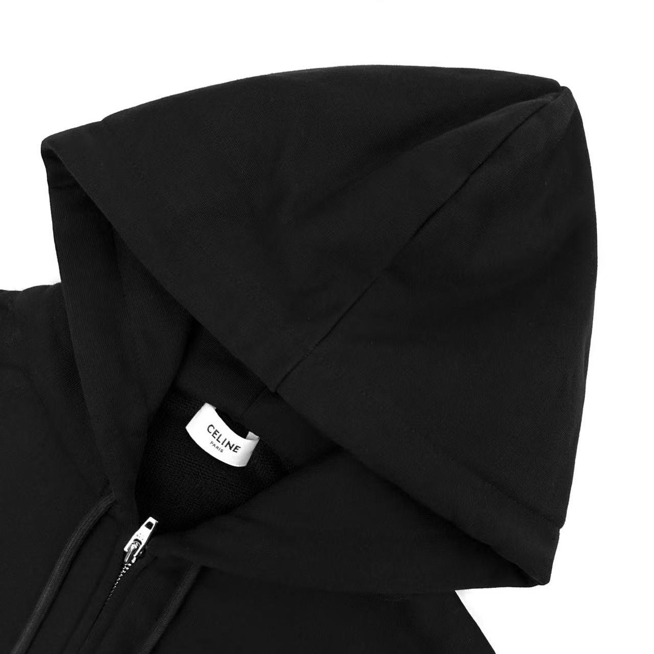 Celine Zipped Hoodie IN Cotton Fleece - DesignerGu