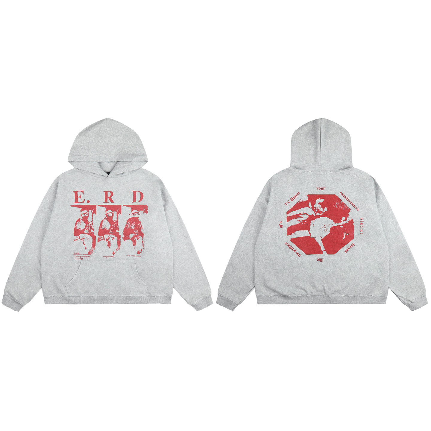 Enfants Riches Déprimés You Are Nothing Hoodie 'Heather Grey' - DesignerGu