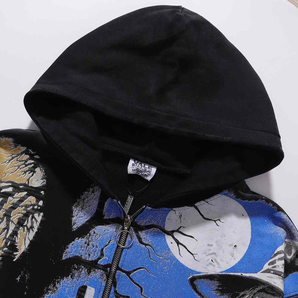 Vale Forever Ether Zip Up Hoodie 'Black' - DesignerGu