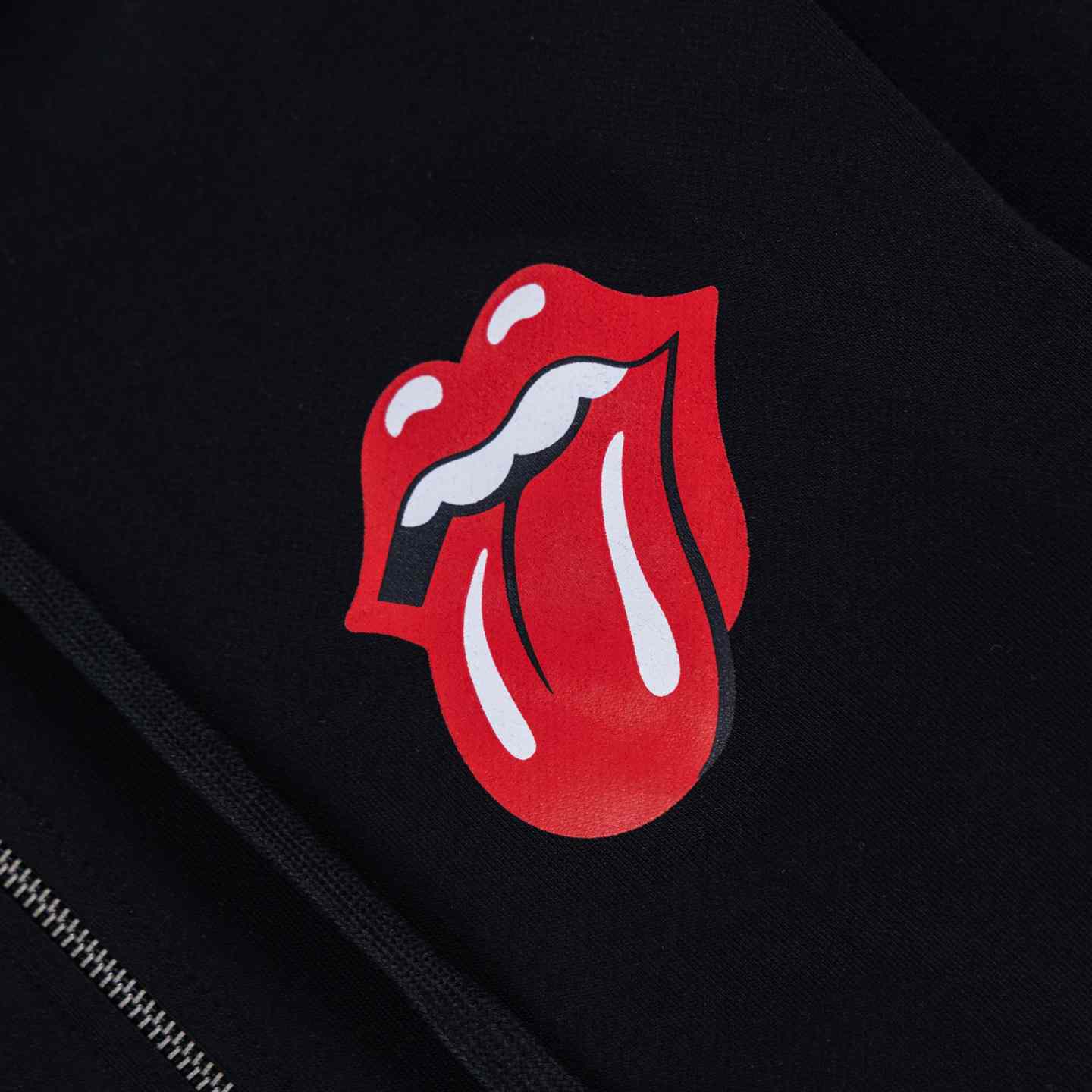Chrome Hearts Rolling Stones Horseshoe Logo Zip Up Hoodie - DesignerGu