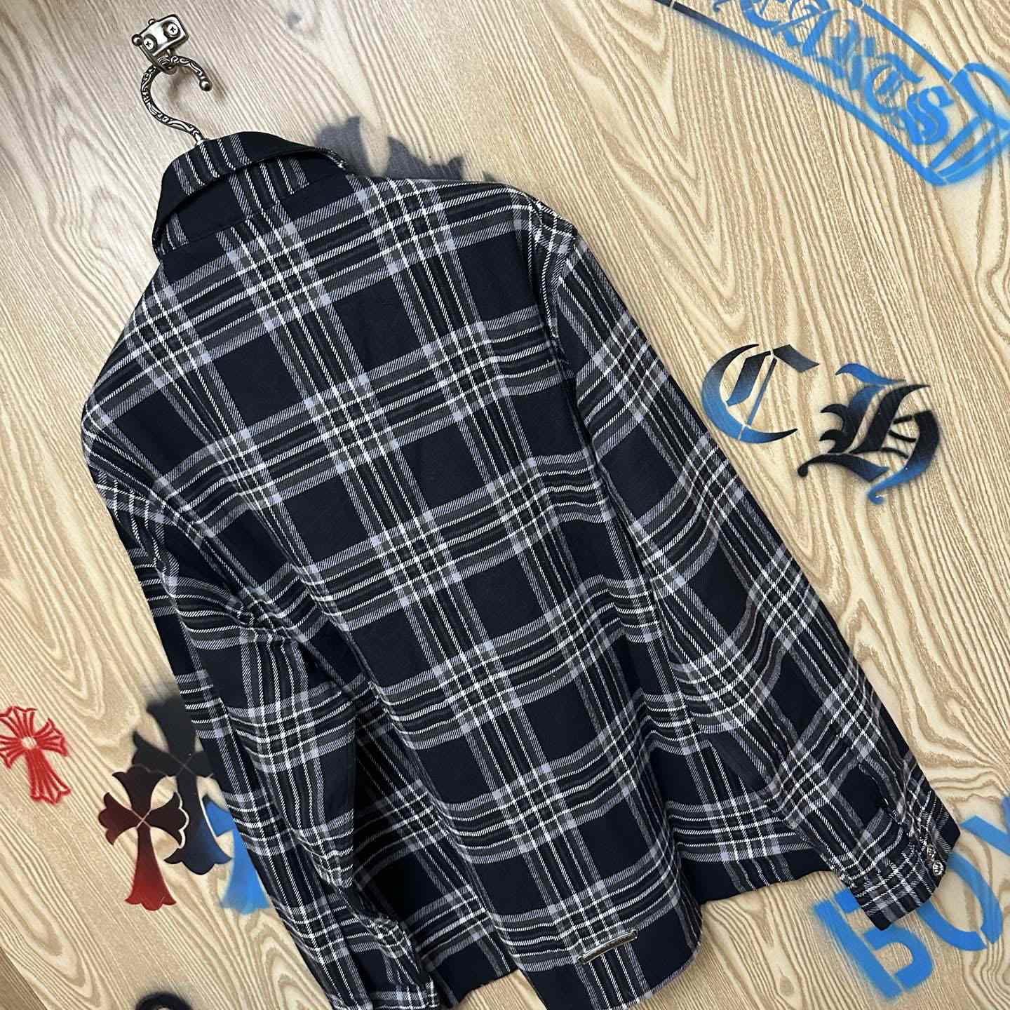 Chrome Hearts Flannel Work Dog Shirt - DesignerGu