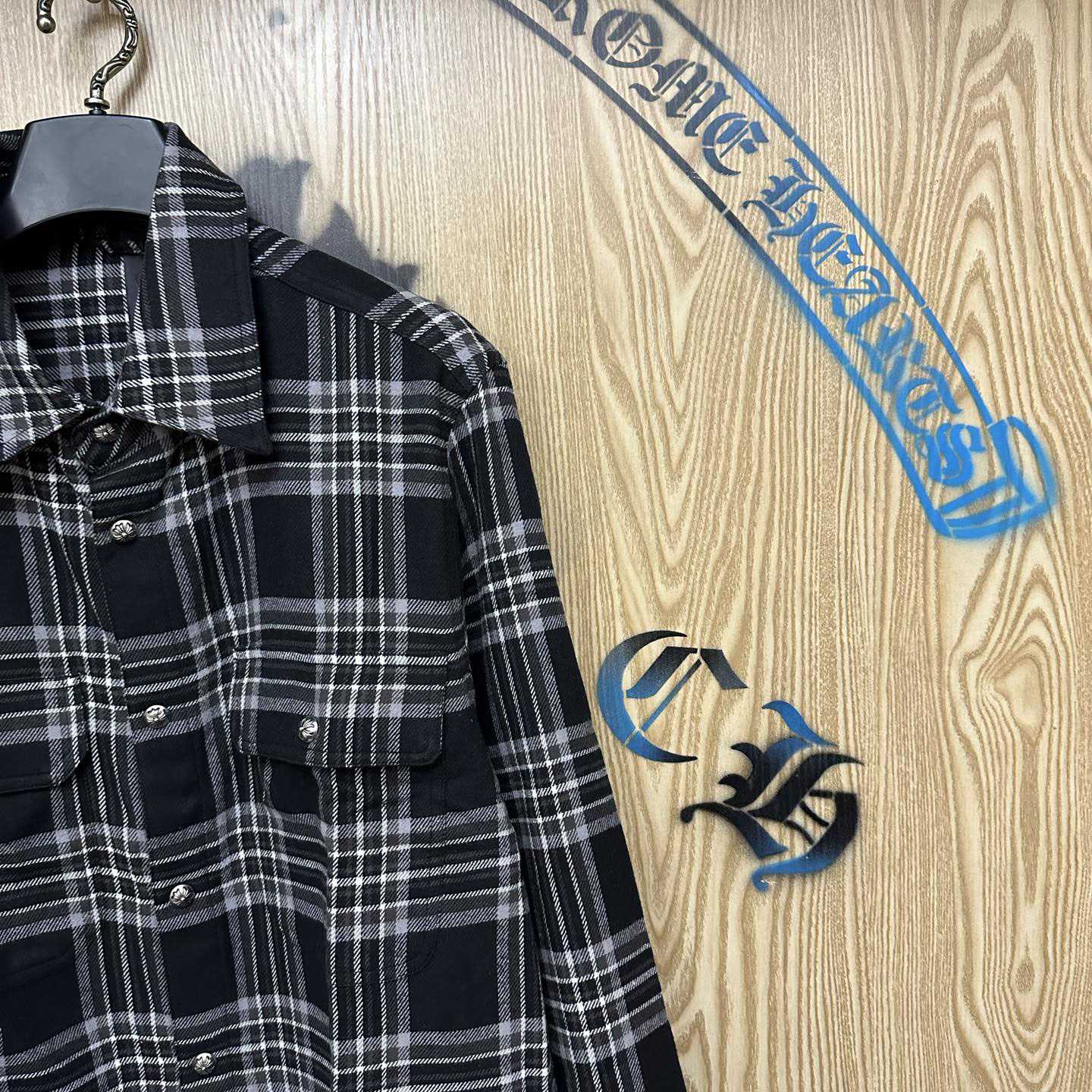 Chrome Hearts Flannel Work Dog Shirt - DesignerGu