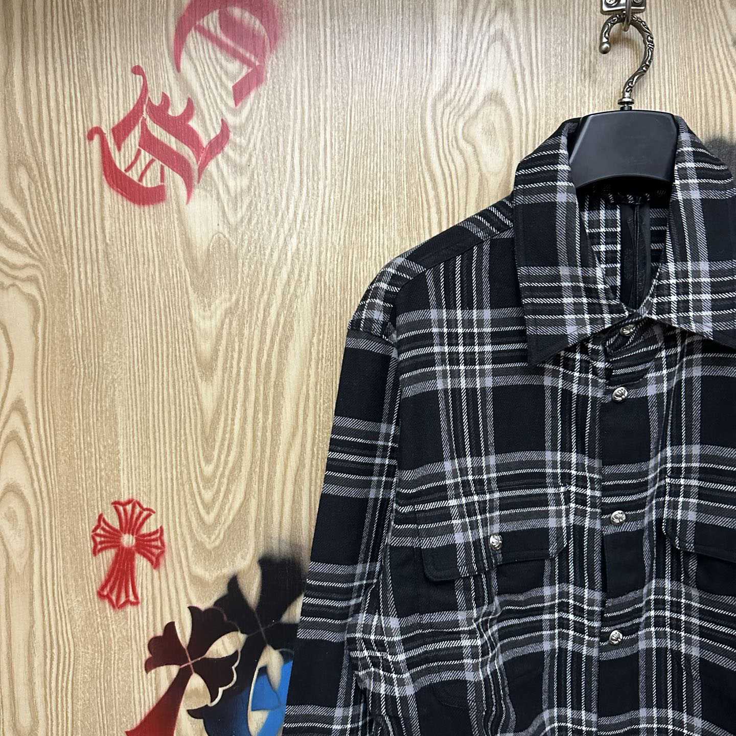Chrome Hearts Flannel Work Dog Shirt - DesignerGu