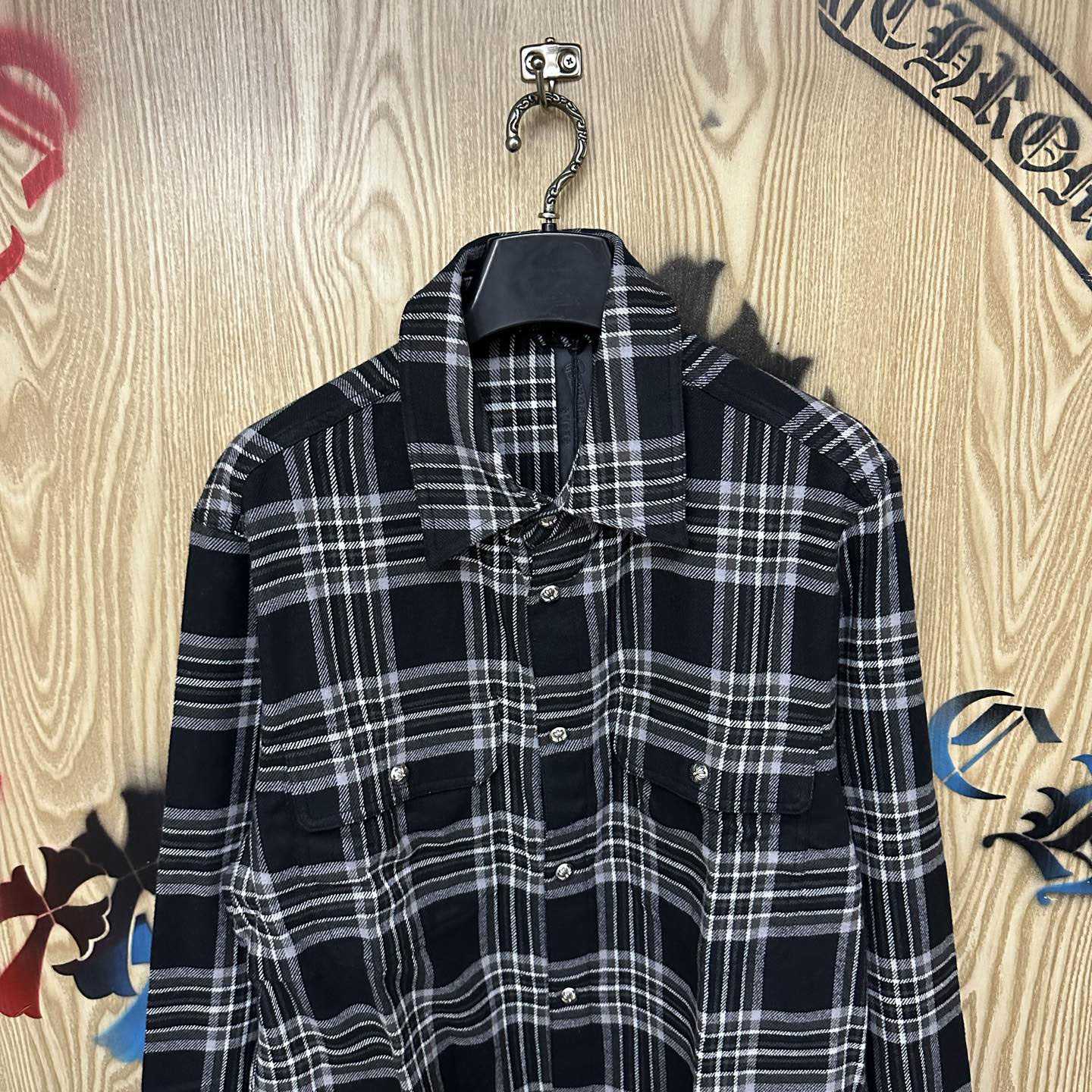 Chrome Hearts Flannel Work Dog Shirt - DesignerGu
