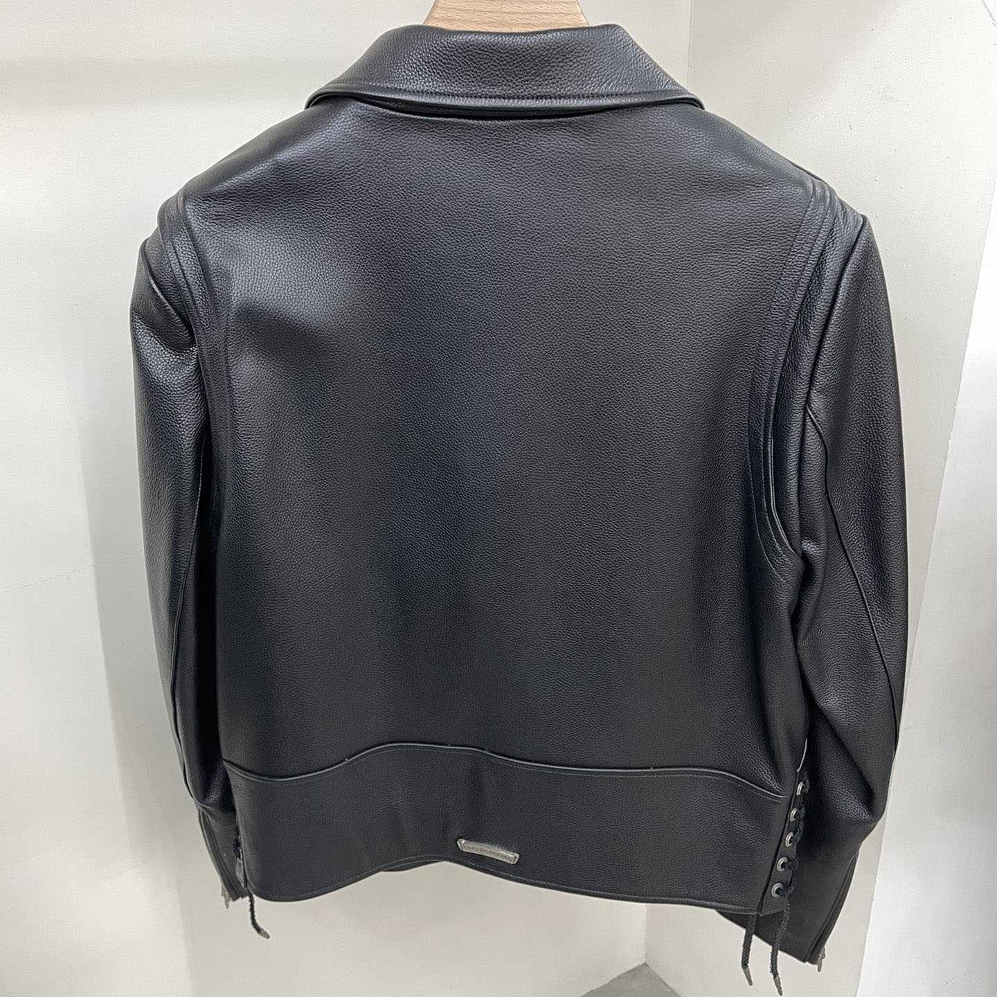 Chrome Hearts Leather Belted Biker Jacket - DesignerGu