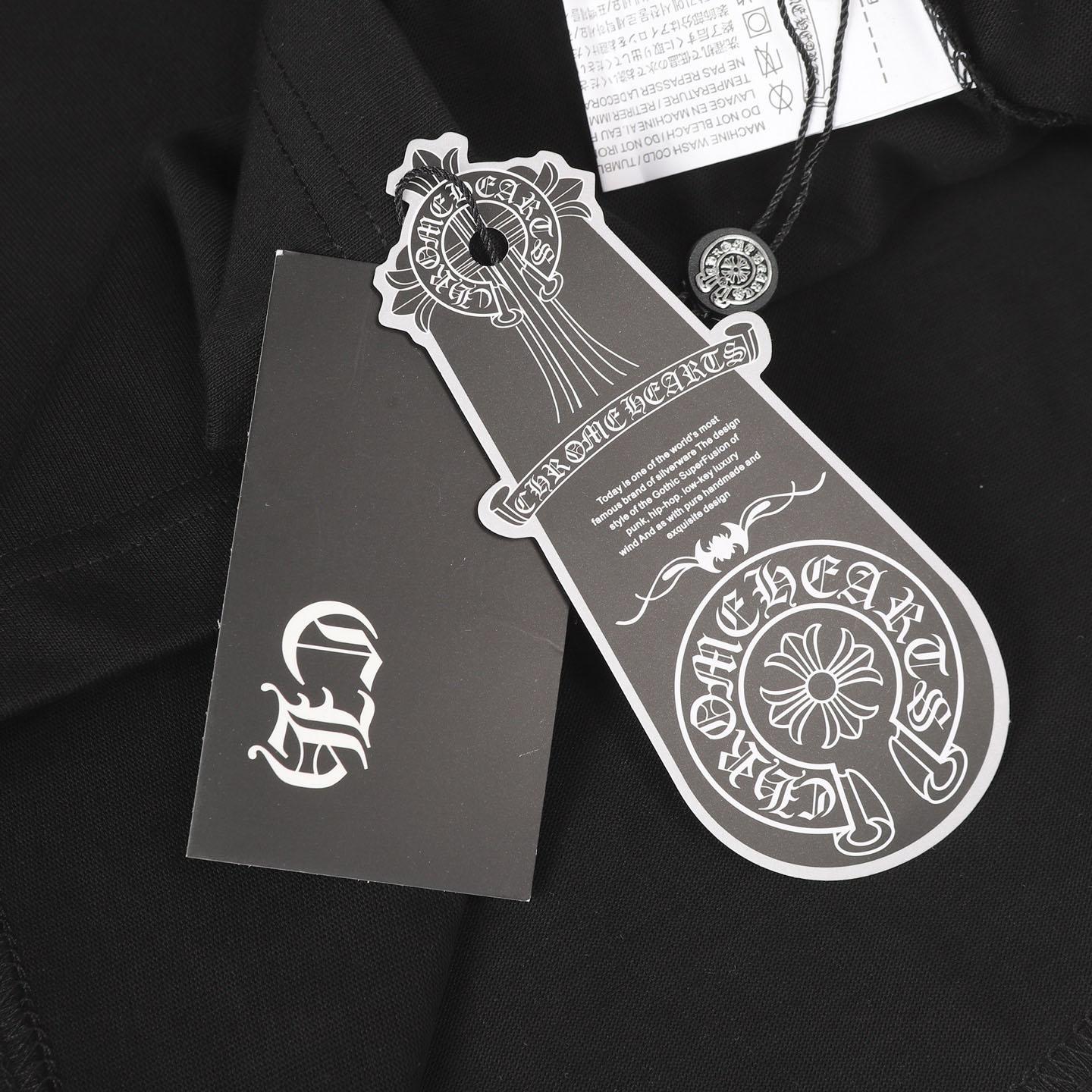 Chrome Hearts Cross Printed Cotton Long Sleeve Tee - DesignerGu