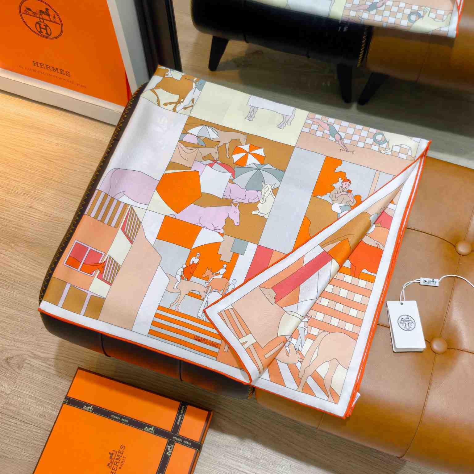 Hermes Mon Cheval Et Moi Scarf 90 - DesignerGu