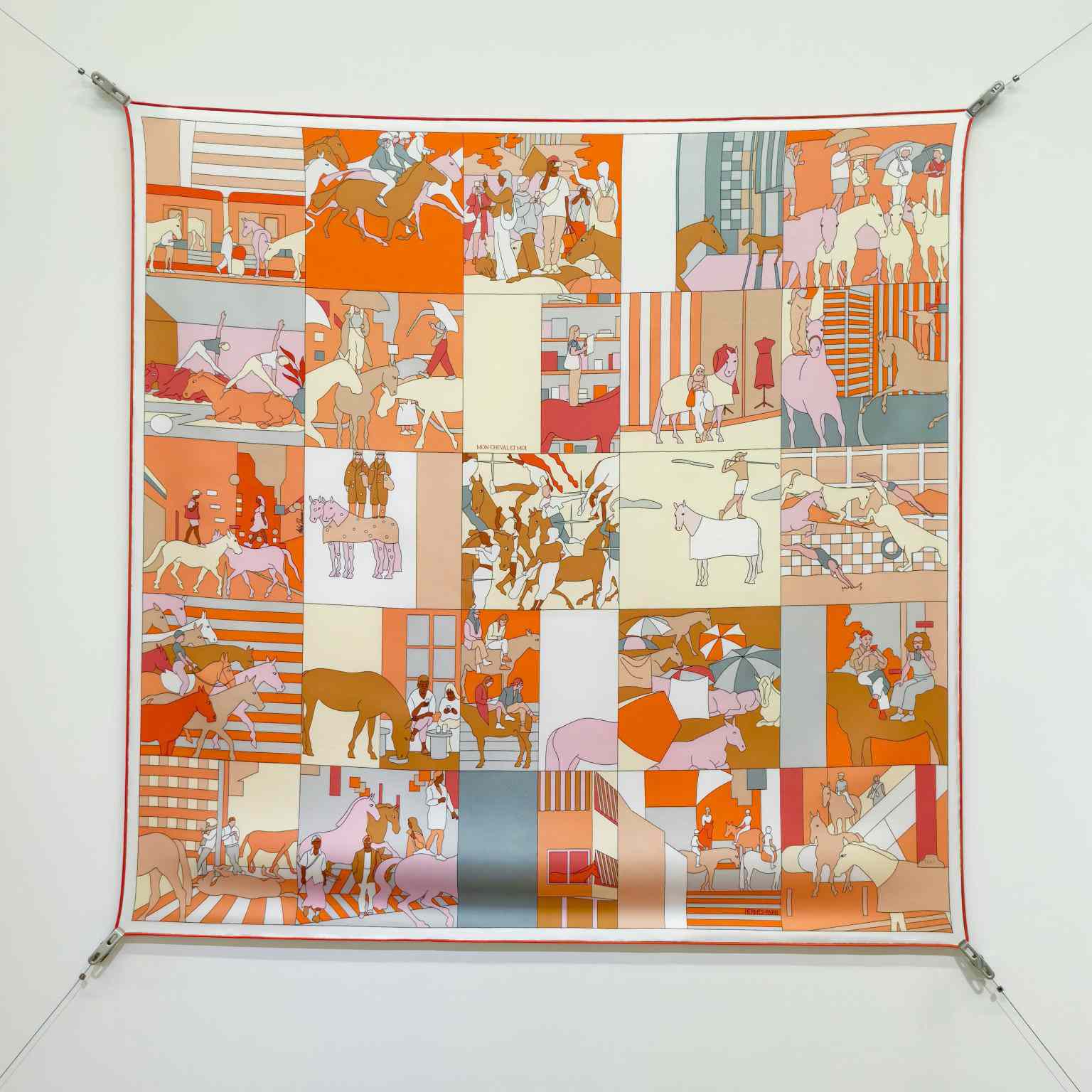 Hermes Mon Cheval Et Moi Scarf 90 - DesignerGu