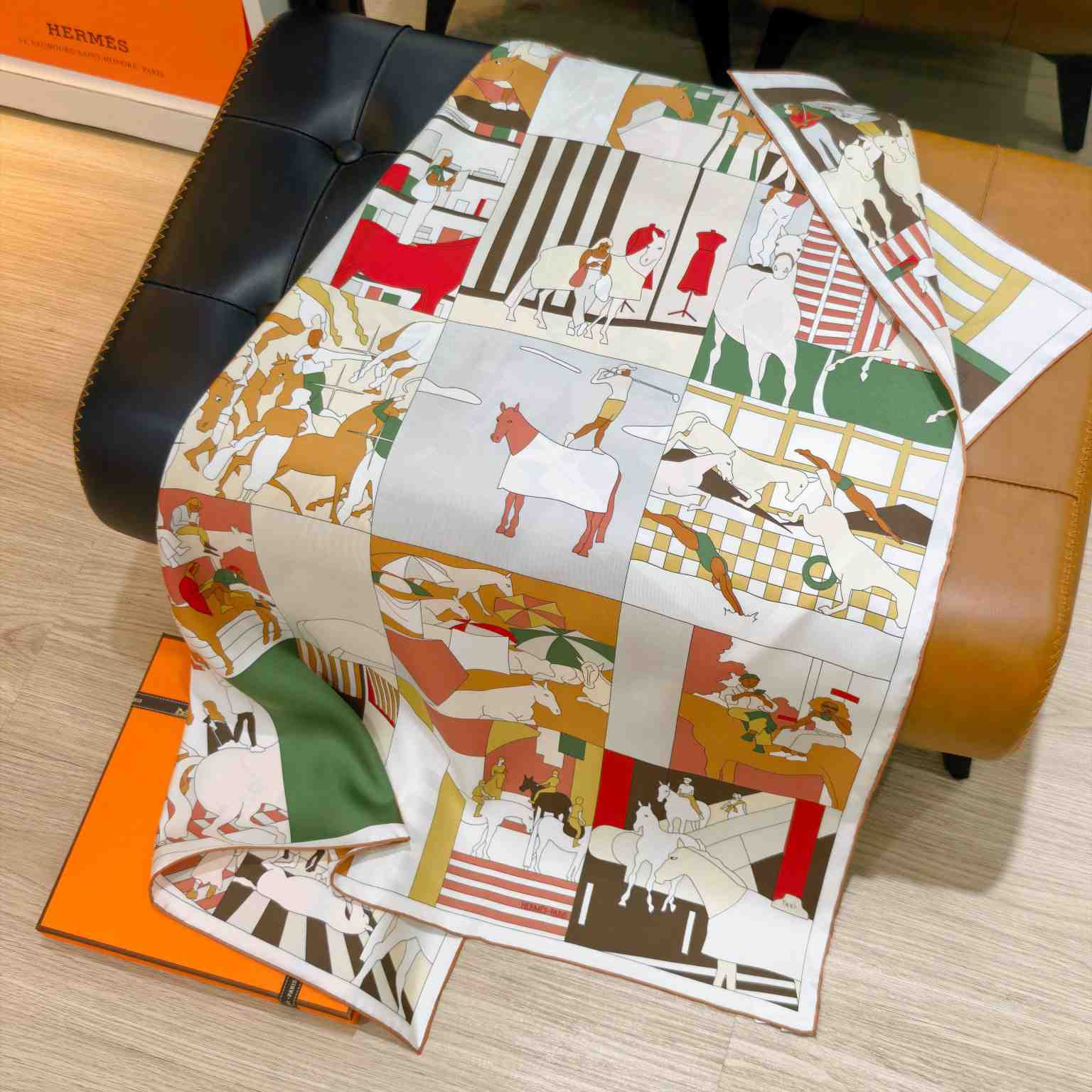 Hermes Mon Cheval Et Moi Scarf 90 - DesignerGu