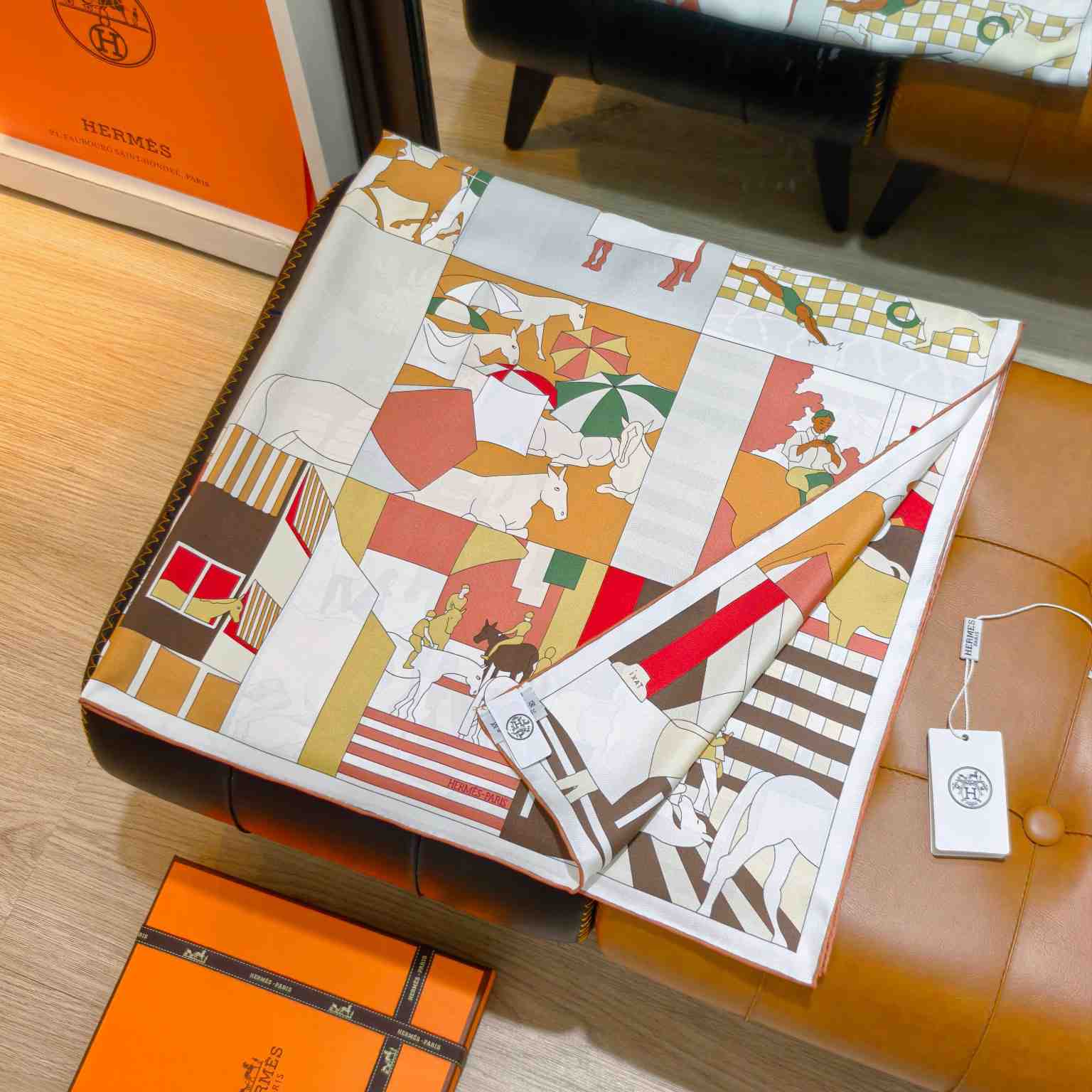 Hermes Mon Cheval Et Moi Scarf 90 - DesignerGu