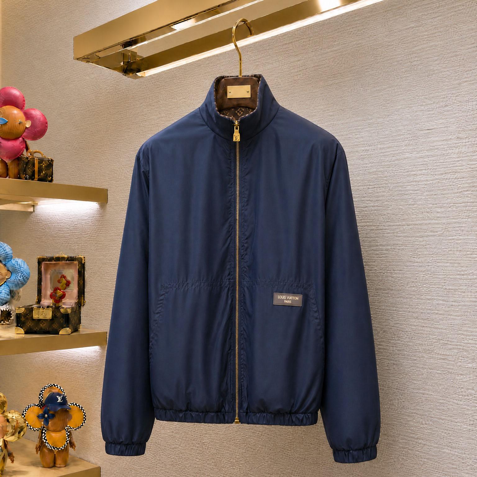 Louis Vuitton Monogram Reversible Fleece Blouson 1AKM2T - DesignerGu