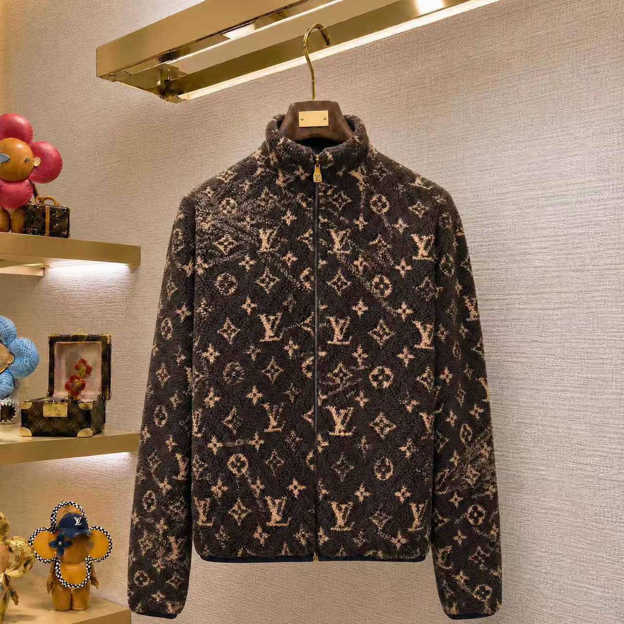 Louis Vuitton Monogram Reversible Fleece Blouson 1AKM2T - DesignerGu
