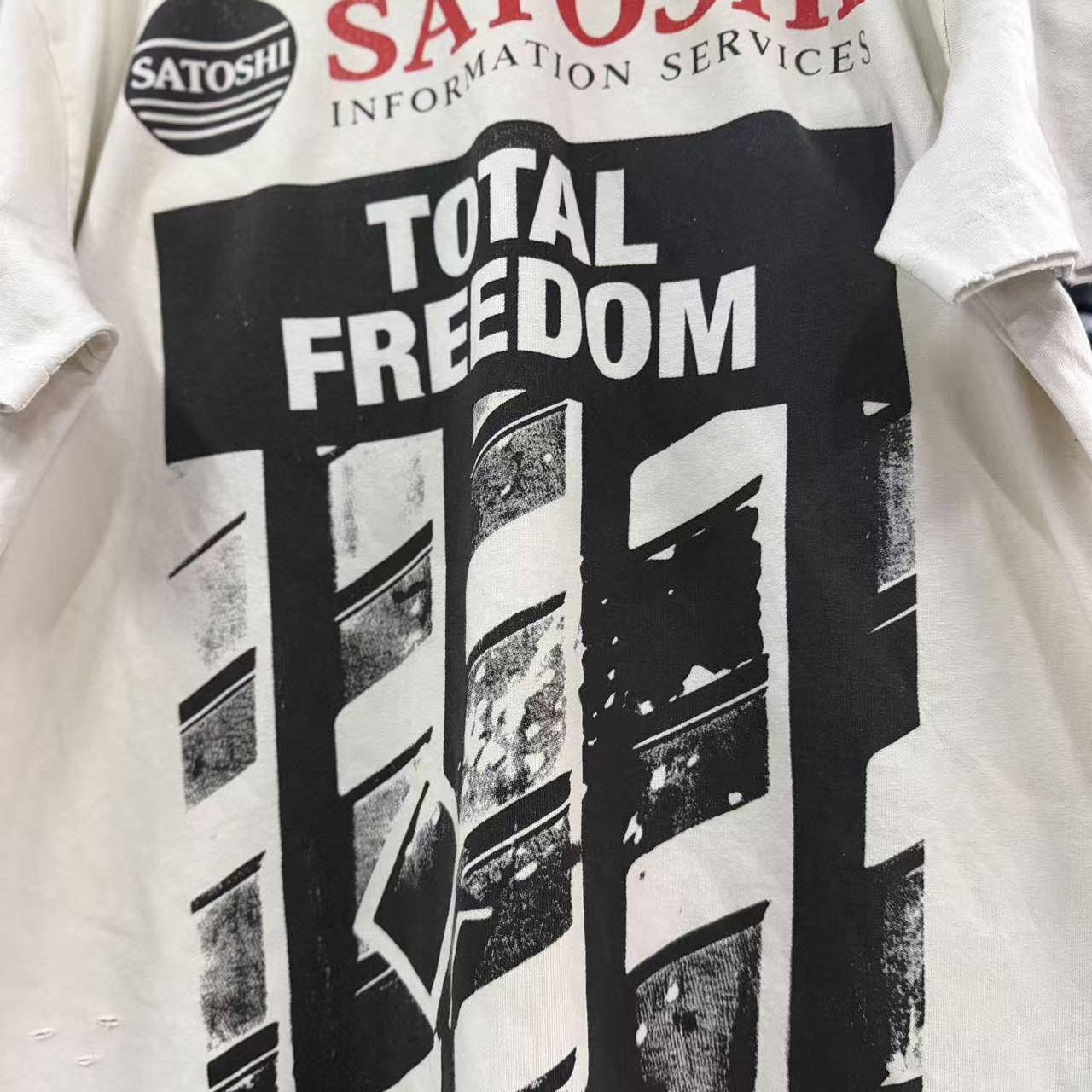 Satoshi Nakamoto 'Total Freedom' Tee - DesignerGu