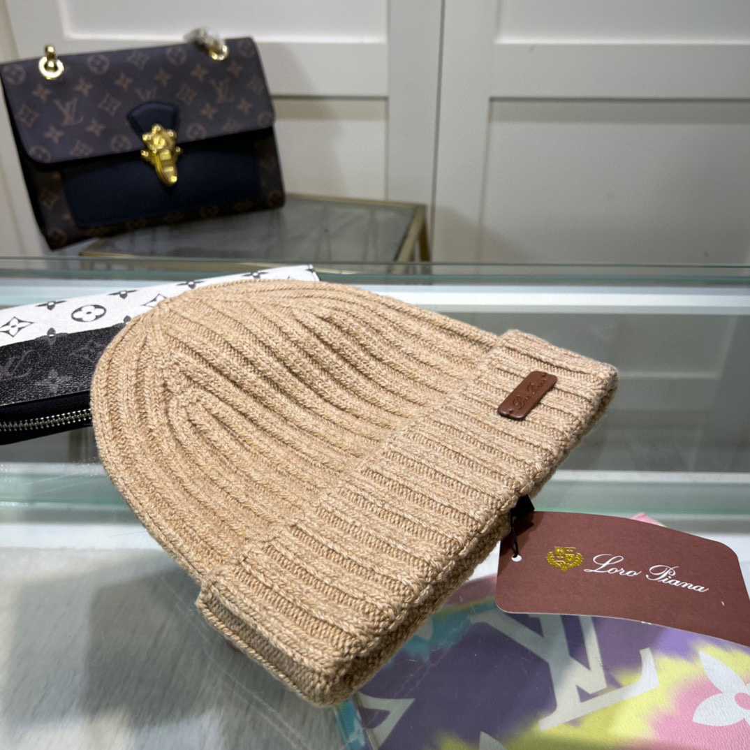 Loro Piana Niseko Leather-Trimmed Cotton Beanie - DesignerGu