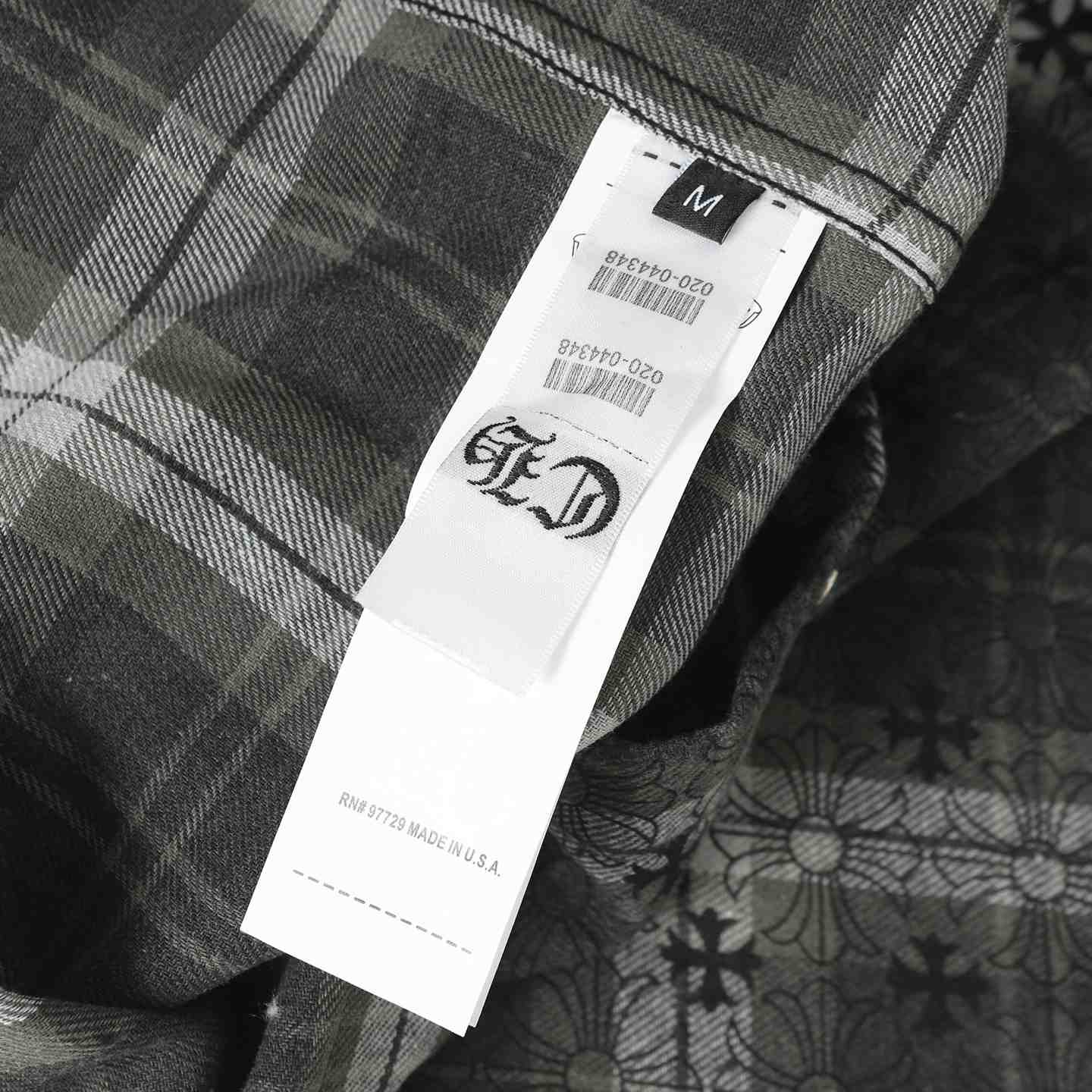 Chrome Hearts Monogram Cross Patch Flannel Shirt - DesignerGu