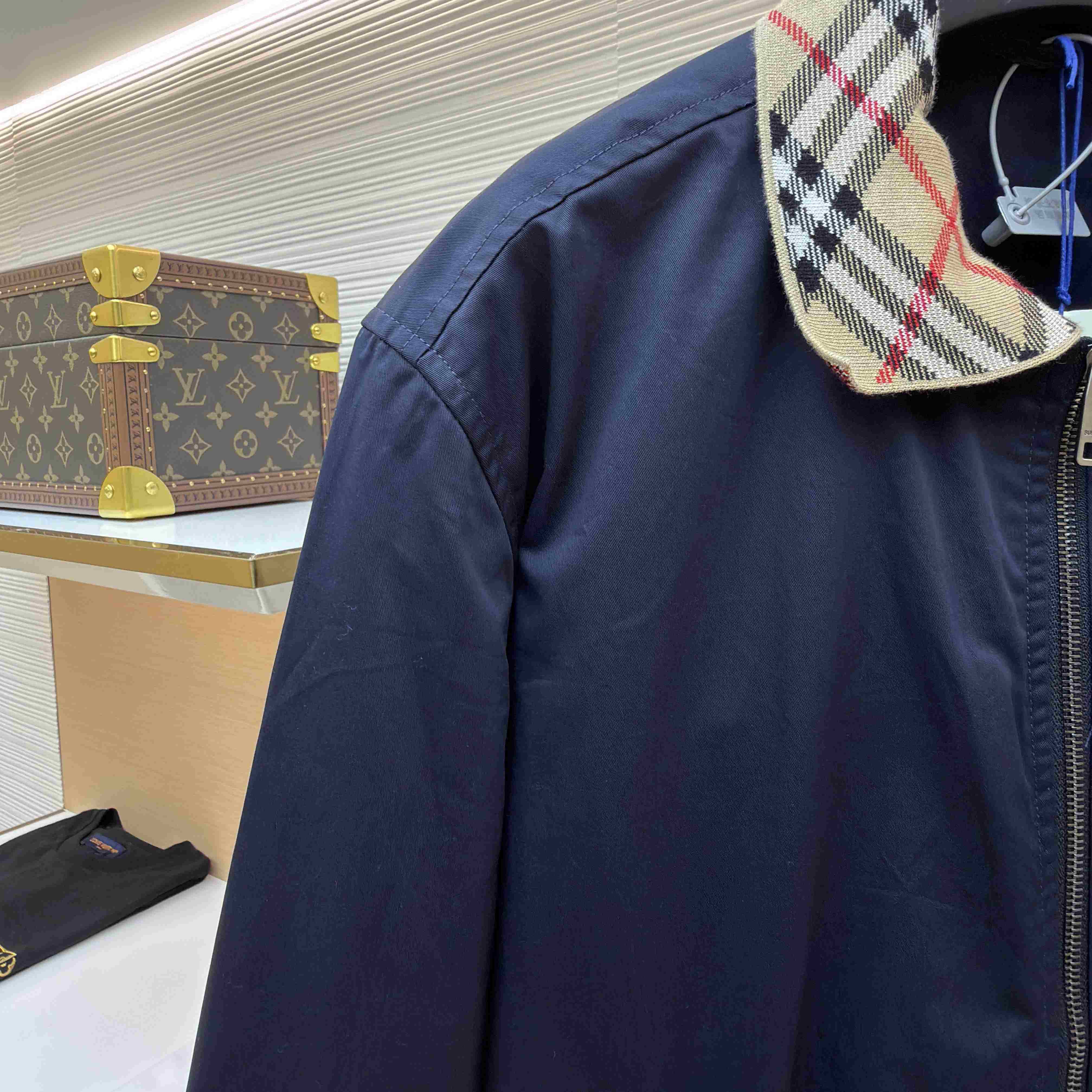 Burberry Gabardine Glenfields Harrington Jacket - DesignerGu